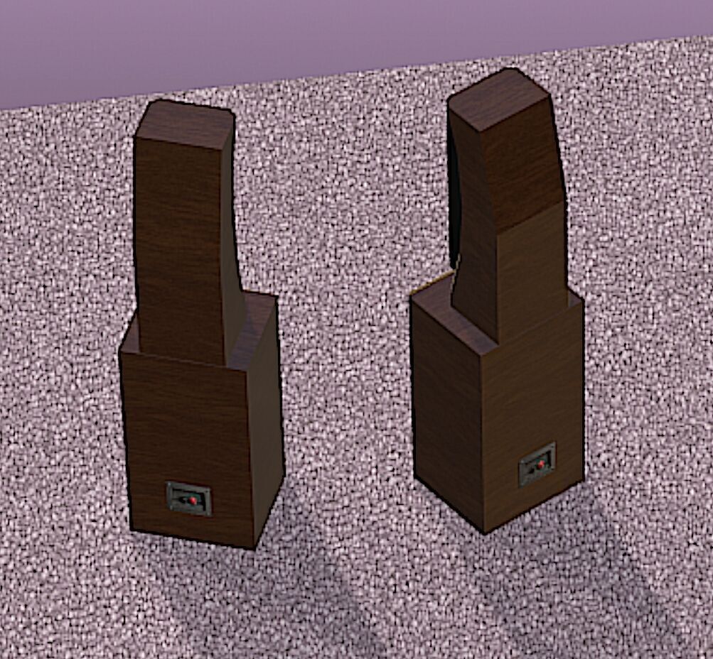 PBN Audio Xmax Speaker System - Mid Poly 3D Model 3D model_13