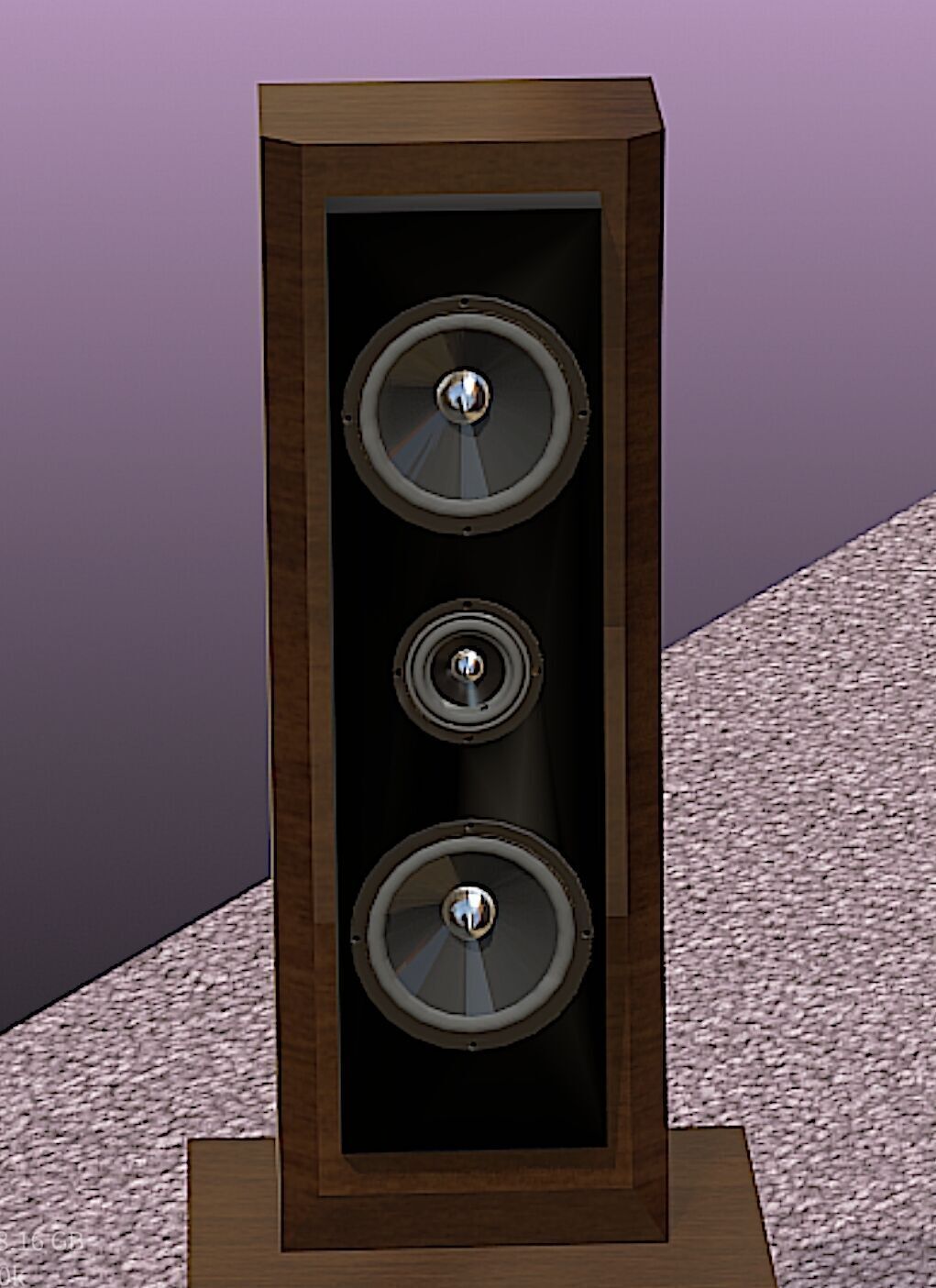 PBN Audio Xmax Speaker System - Mid Poly 3D Model 3D model_17