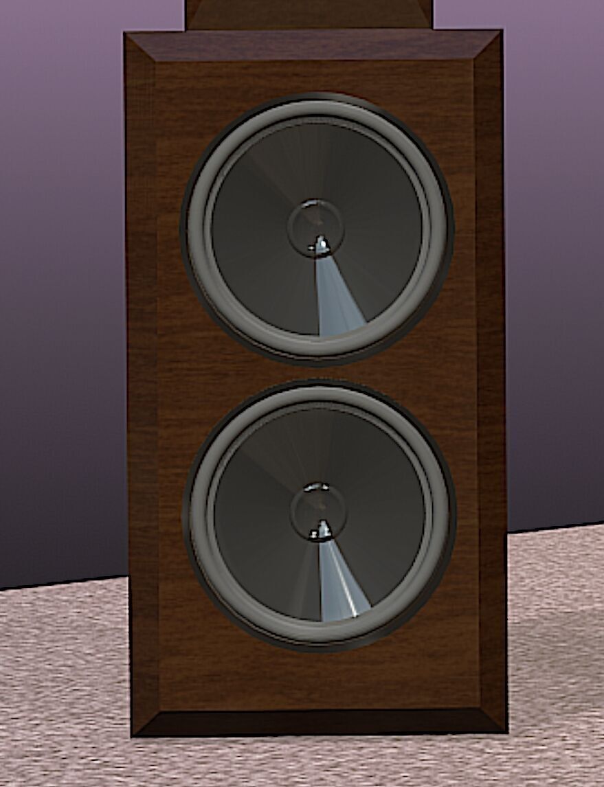 PBN Audio Xmax Speaker System - Mid Poly 3D Model 3D model_18