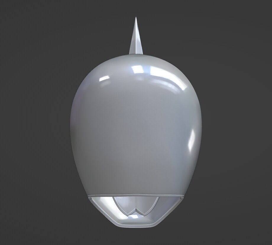 Power Rangers Dino Thunder White Ranger Abarekiller V2 Helmet  3D print model_10