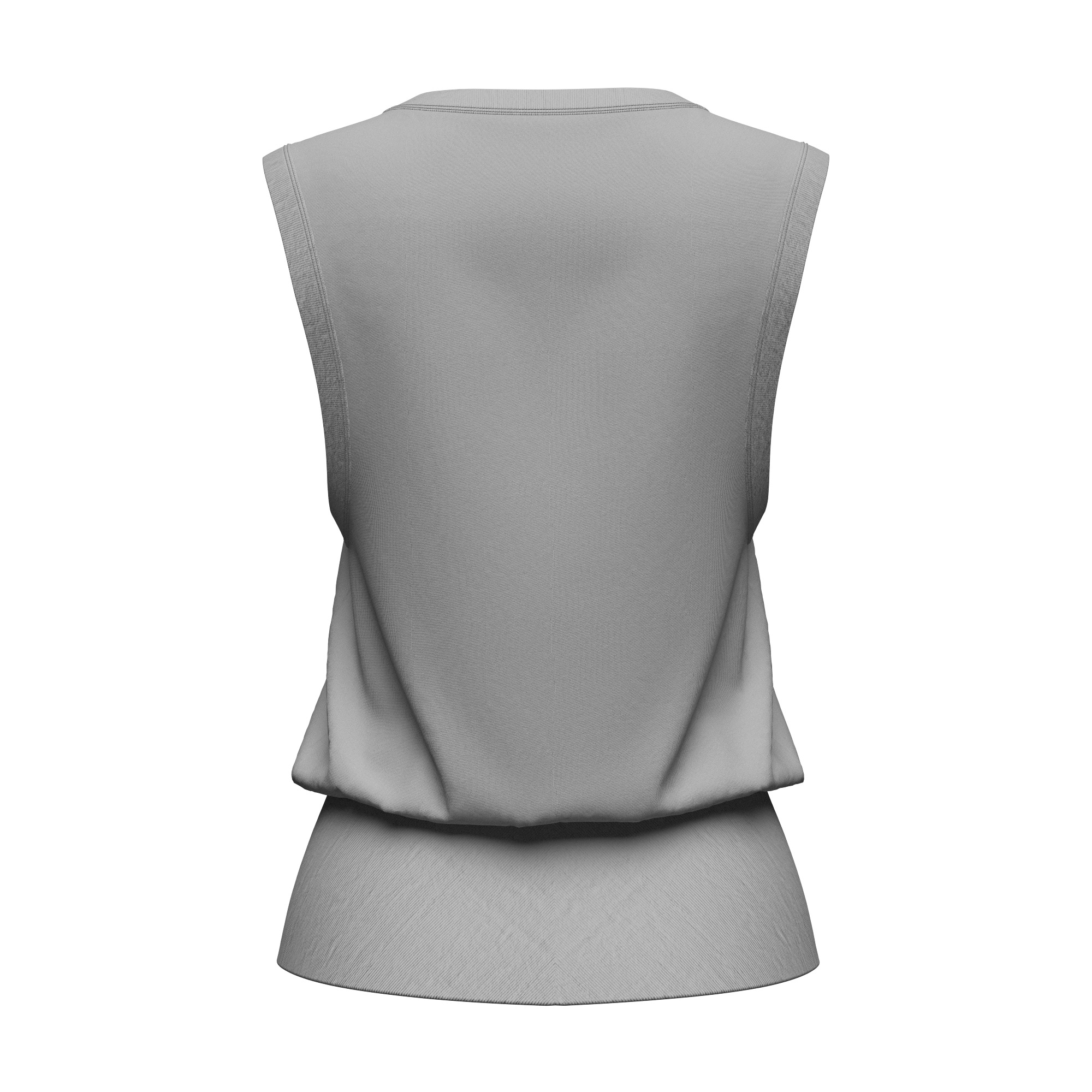 Female Sweat Vest 3D model_8