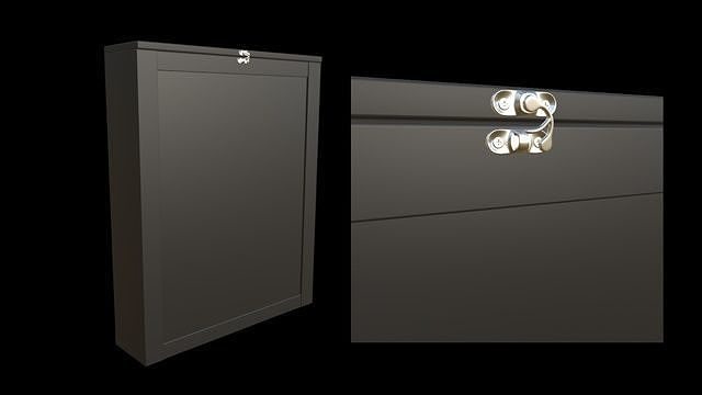 Mirror Cabinet Low-poly 3D model
