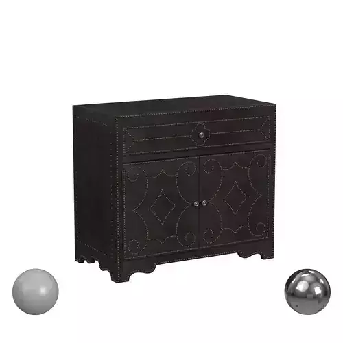 Vernwood Black Accent Cabinet