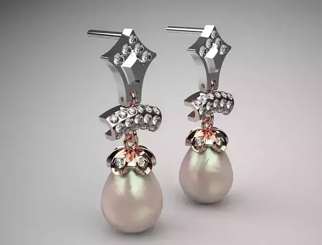 pearl earring pe0022
