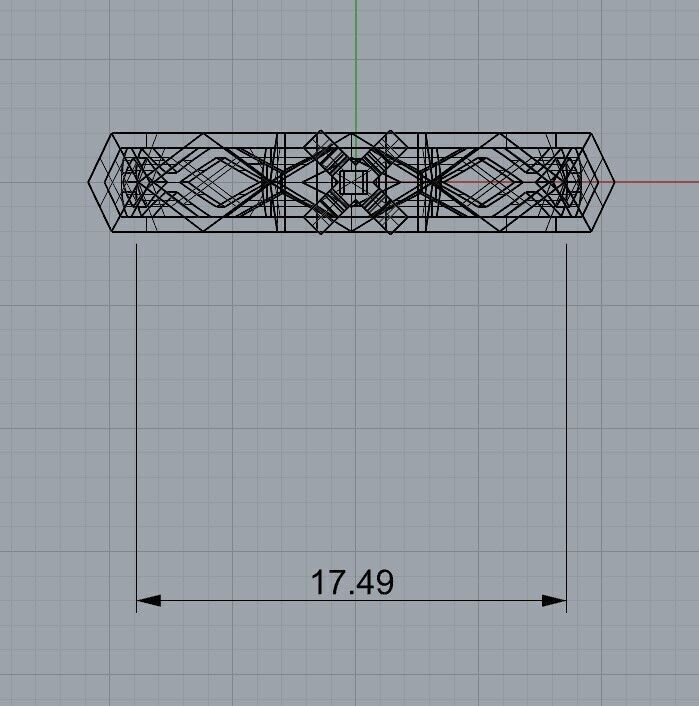 gold silver ring 3D print model_2