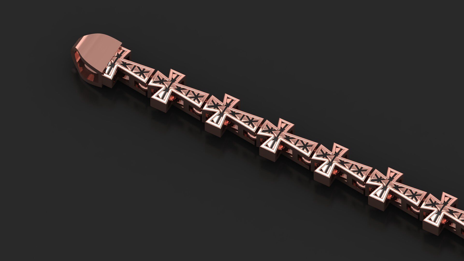 7MM Top Selling Antique Jesus Cross  3D print model_2