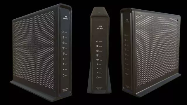 Wifi Router Low-poly 3D model_0