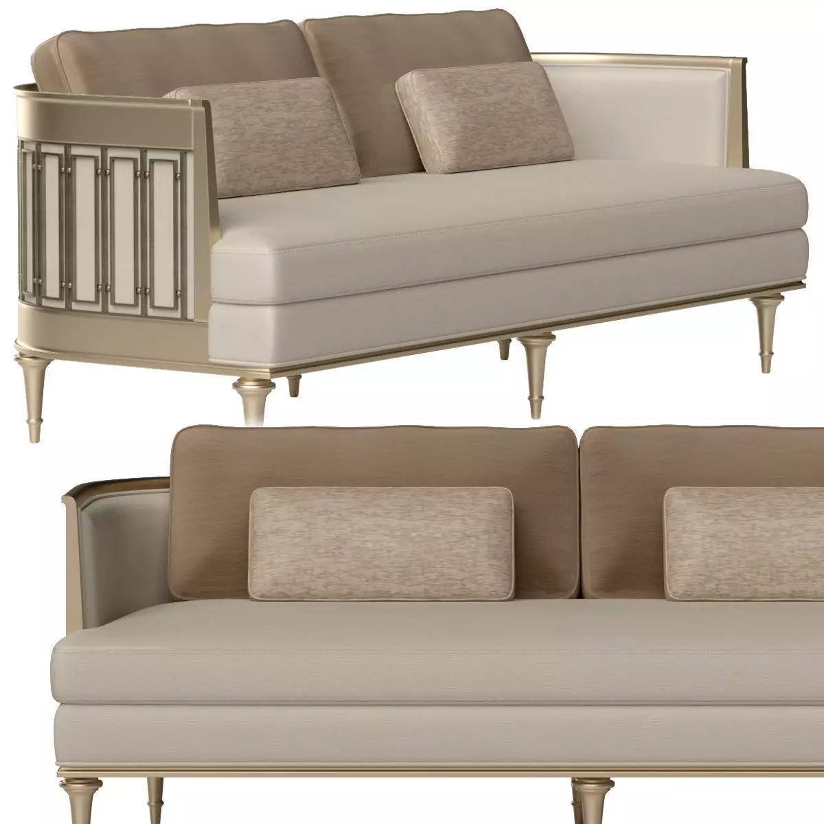 Caracole - Quit Your Metal-Ing Sofa 3D model