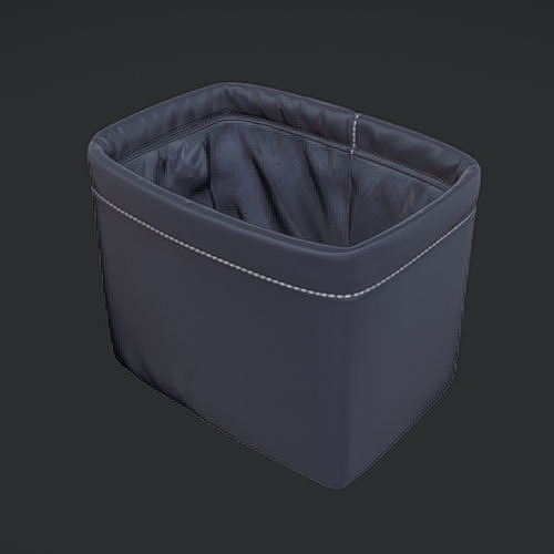 Dust bin Low-poly 3D model