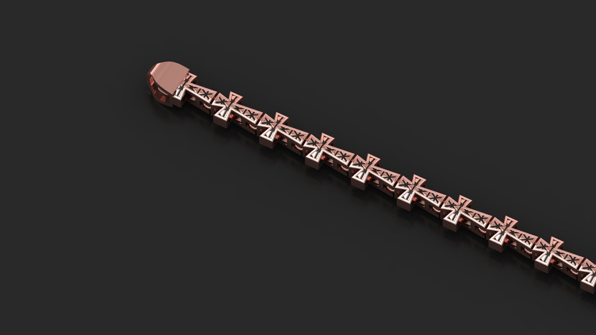 9MM Top Selling Antique Jesus Cross  3D print model_1