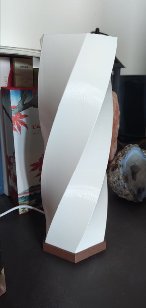 Helical lamp 3D print model_2
