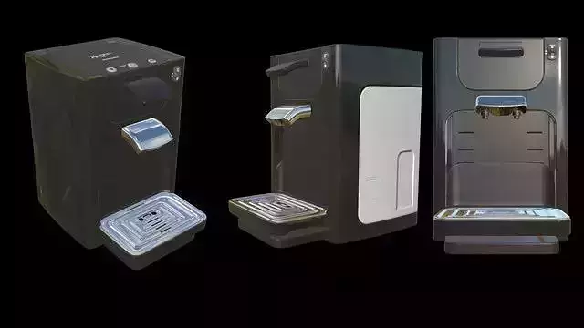 Coffee machine Low-poly 3D model