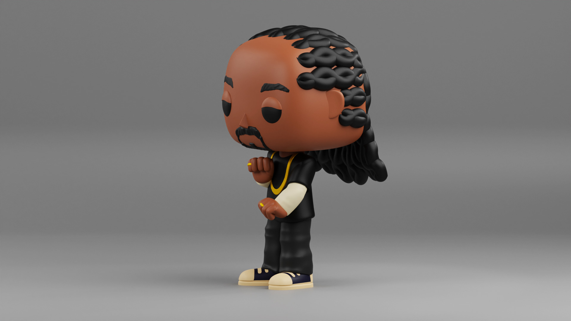 Snoop Dogg funko pop 3D print model_3
