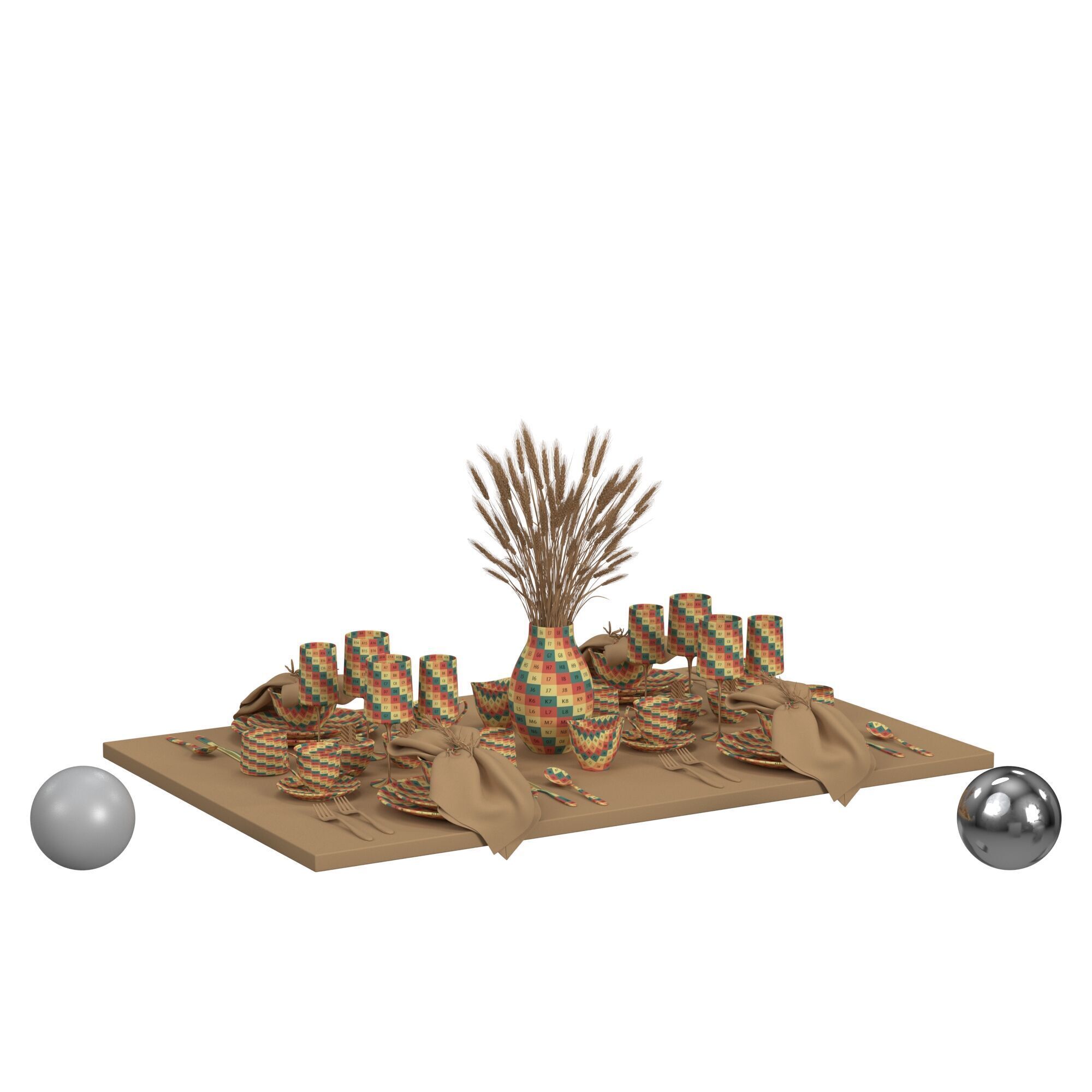 Spare Tableware 3D model_2