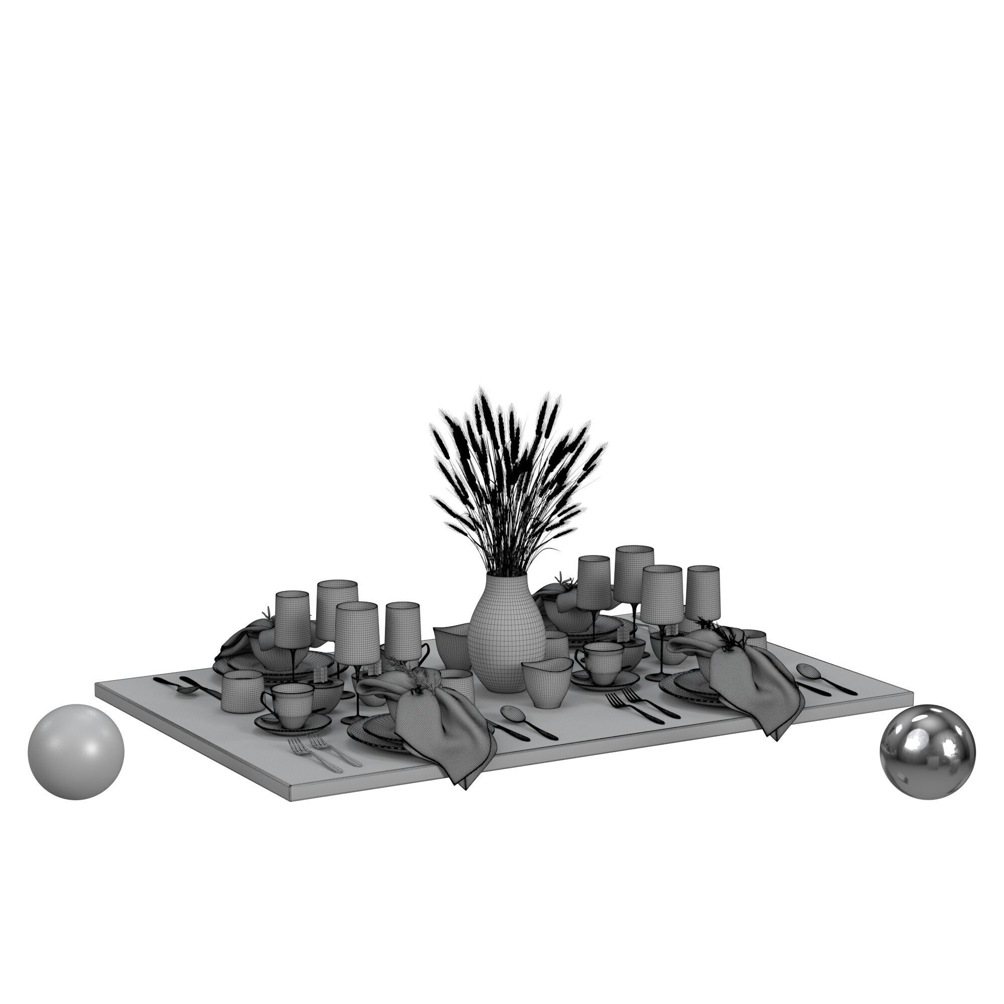 Spare Tableware 3D model_3