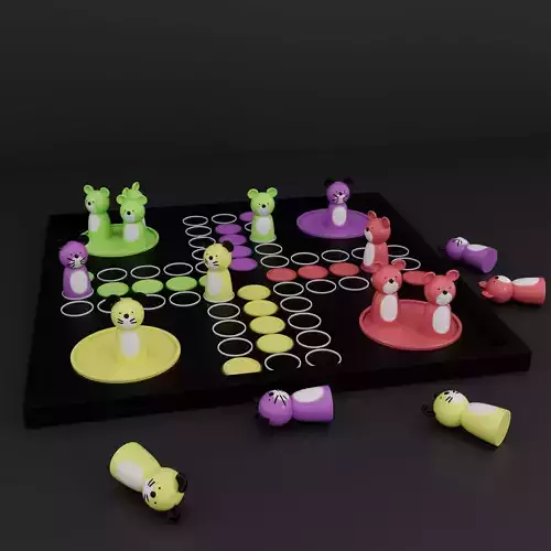 STL File of Board Game- LUDO 3D print model