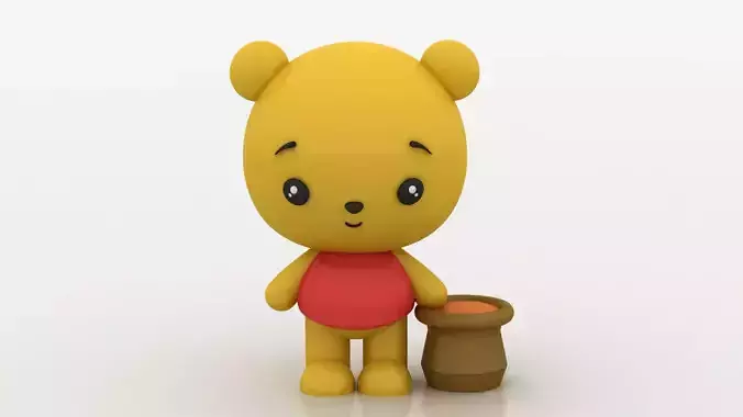 TEDDY BEAR TOY 3D PRINTABLE MODEL