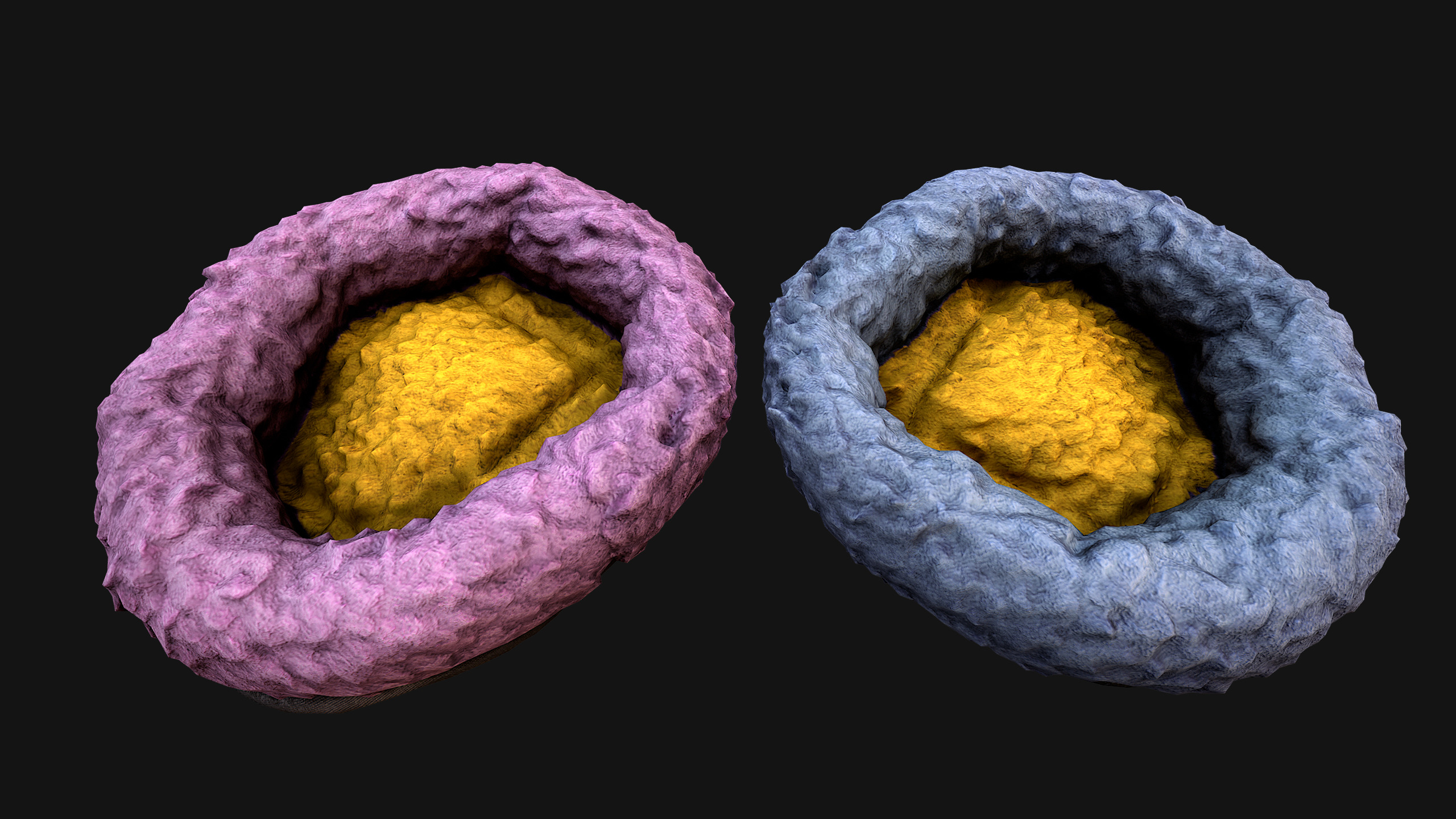 Bed for Animals Dog Cat Rodent Hamster Rat Pet Set Low-poly 3D model_42