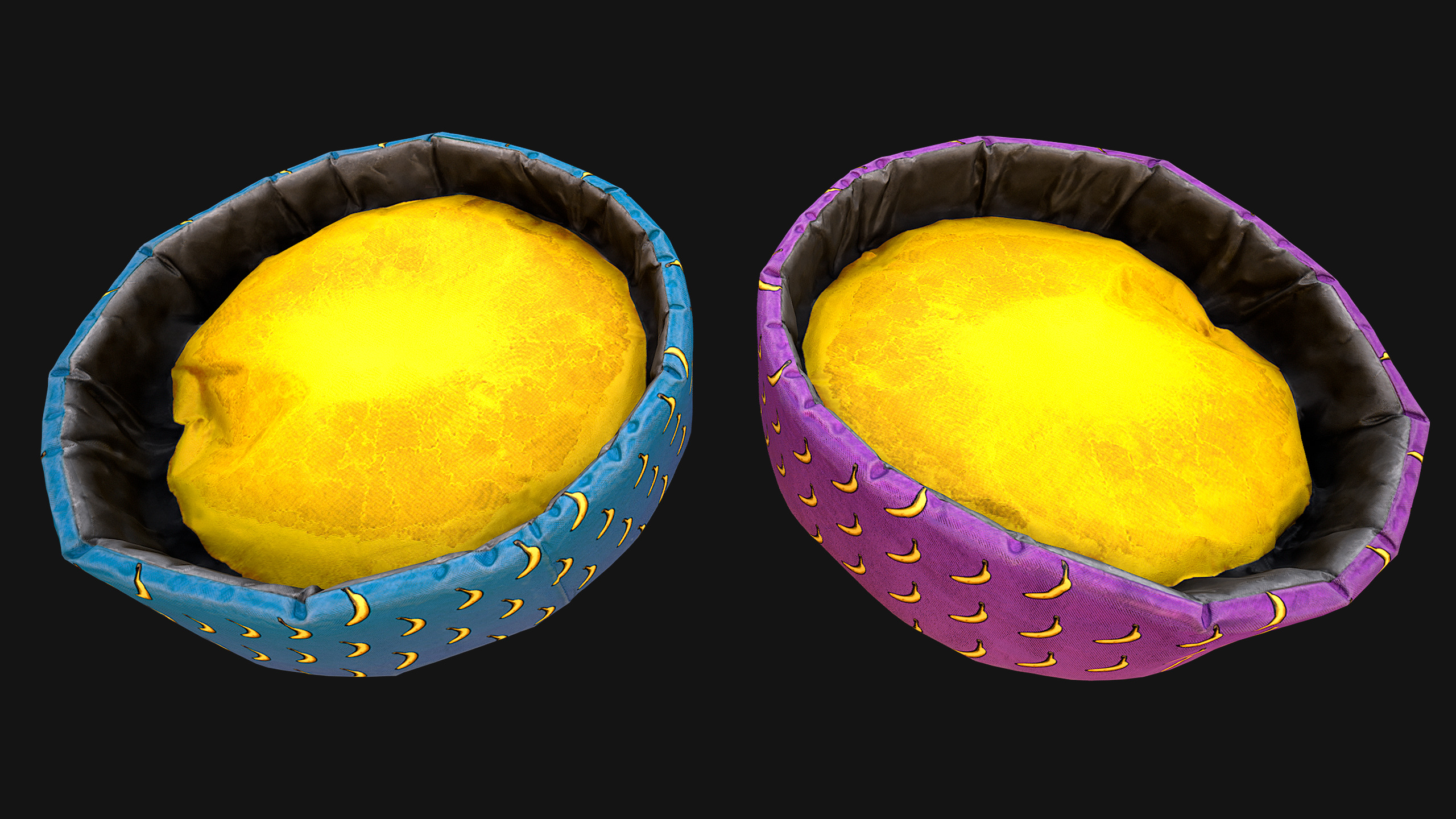 Bed for Animals Dog Cat Rodent Hamster Rat Pet Set Low-poly 3D model_5