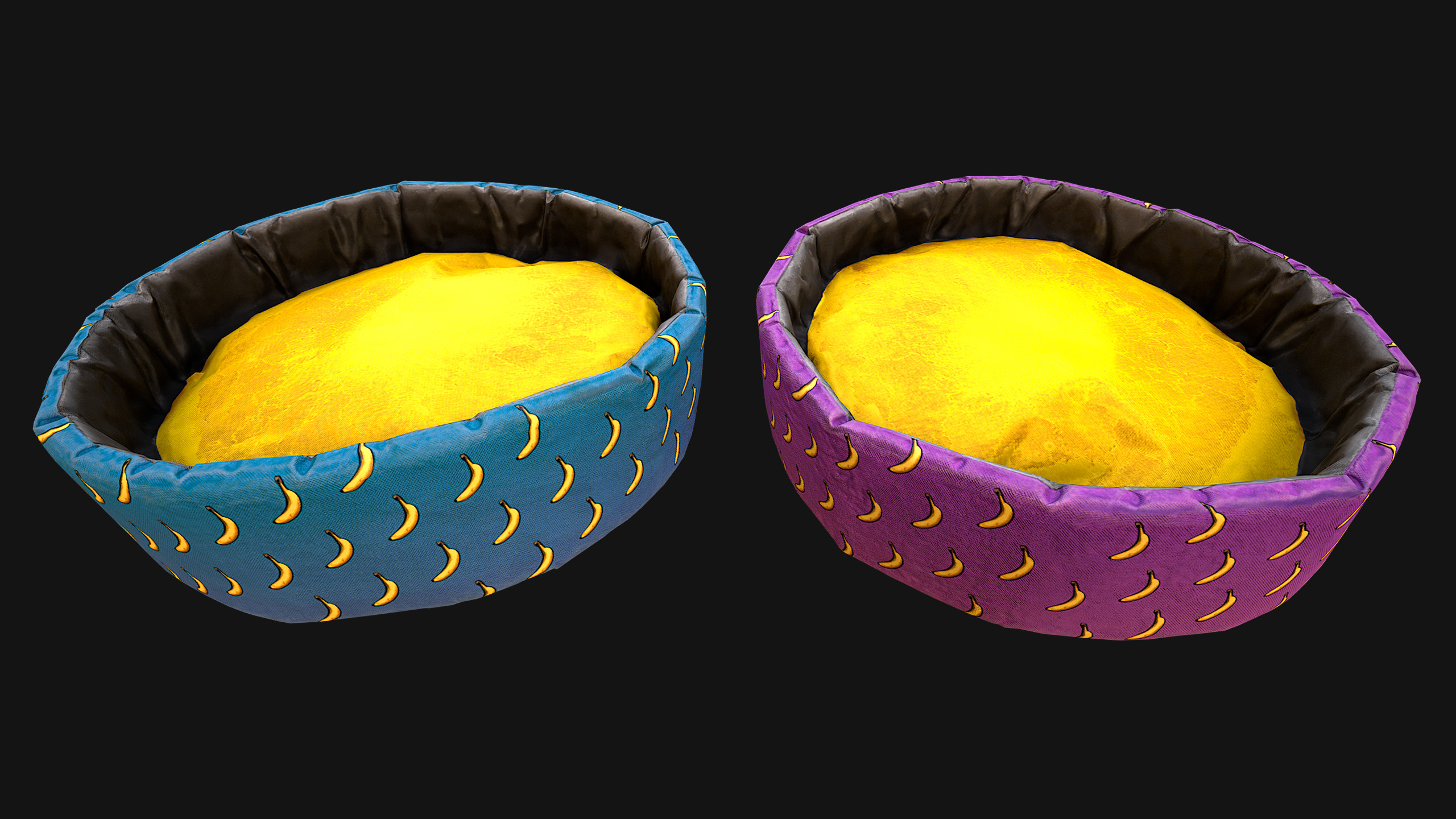 Bed for Animals Dog Cat Rodent Hamster Rat Pet Set Low-poly 3D model_17