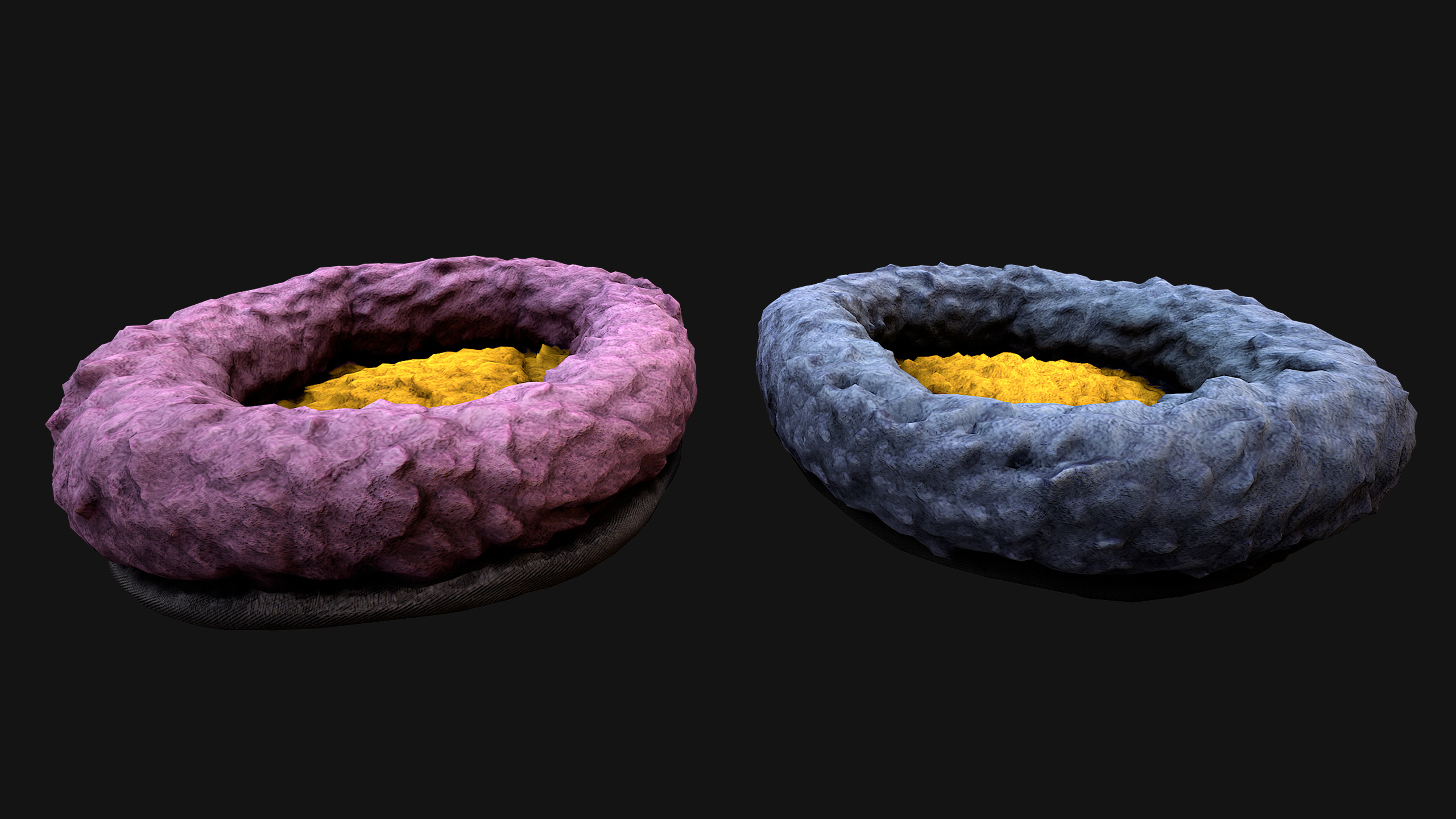 Bed for Animals Dog Cat Rodent Hamster Rat Pet Set Low-poly 3D model_36