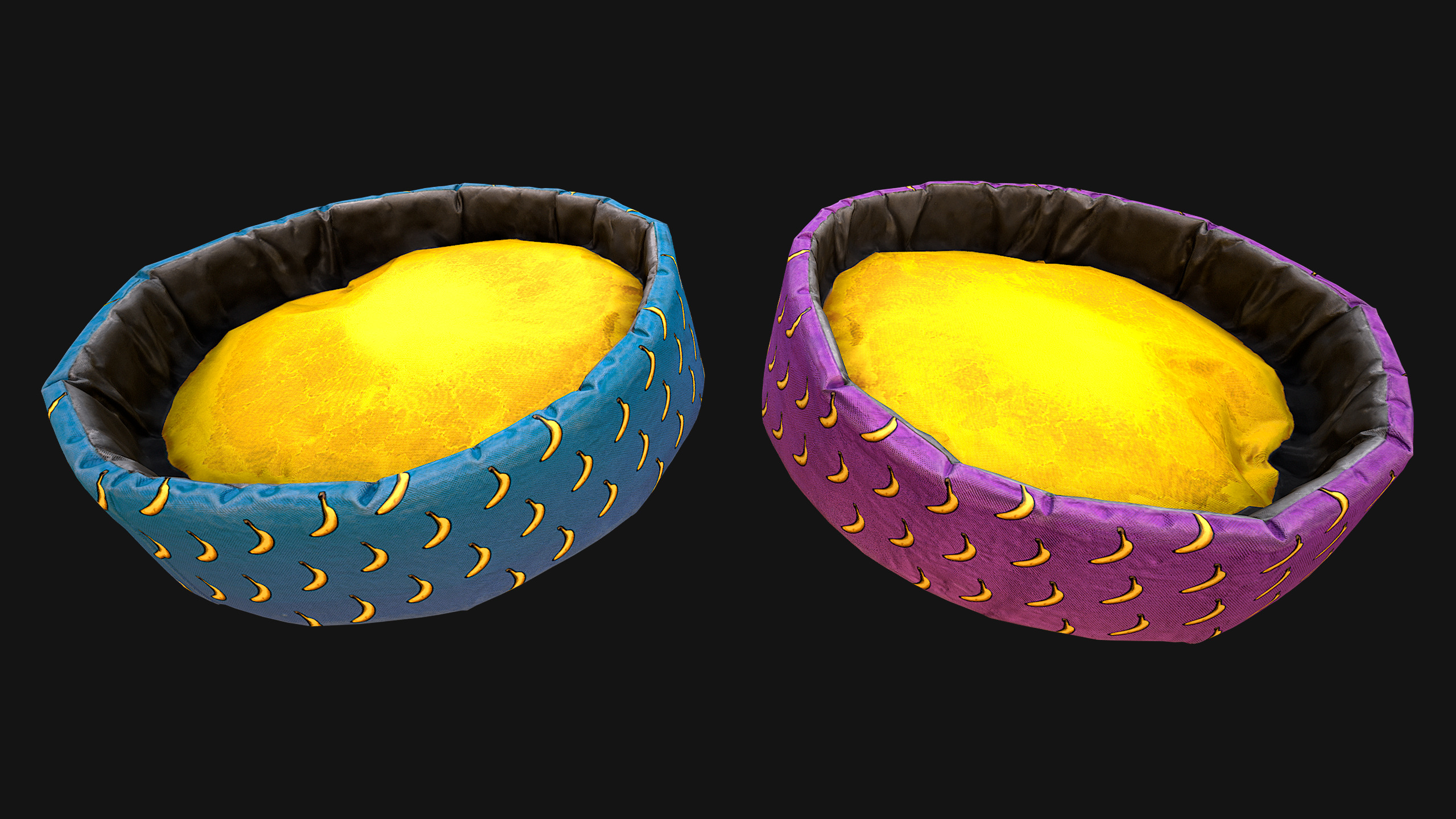 Bed for Animals Dog Cat Rodent Hamster Rat Pet Set Low-poly 3D model_18