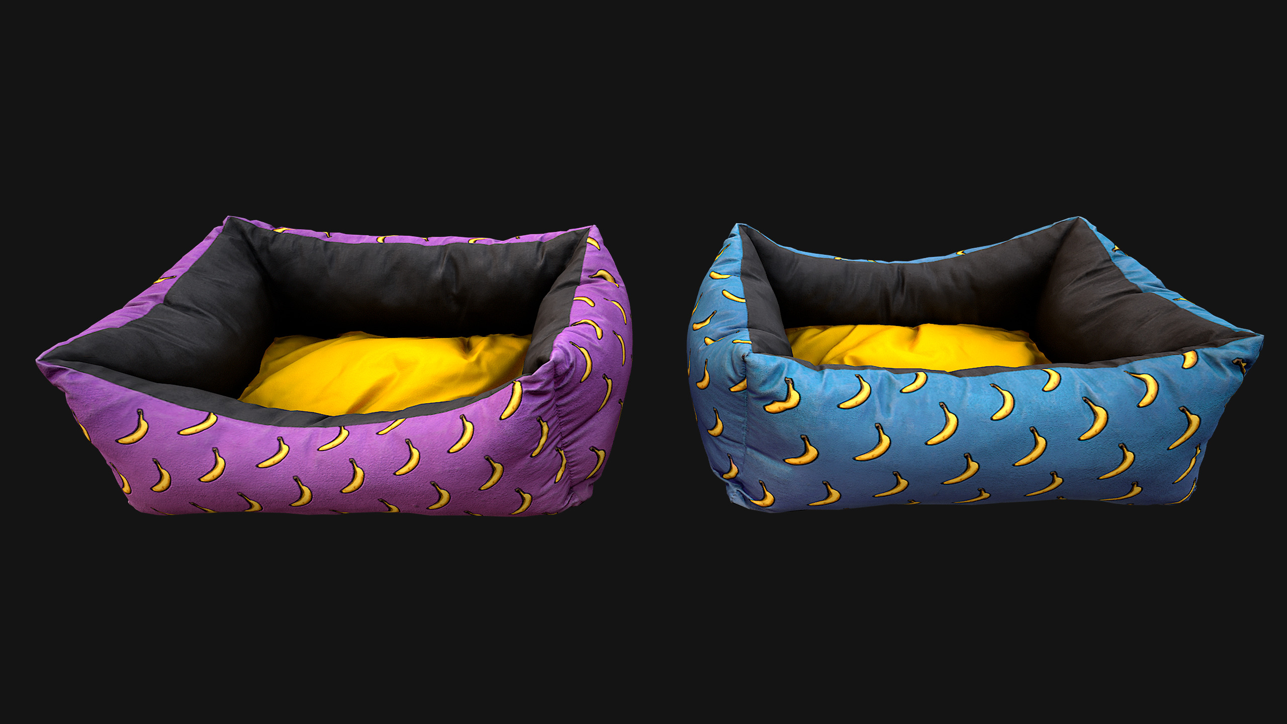 Bed for Animals Dog Cat Rodent Hamster Rat Pet Set Low-poly 3D model_7