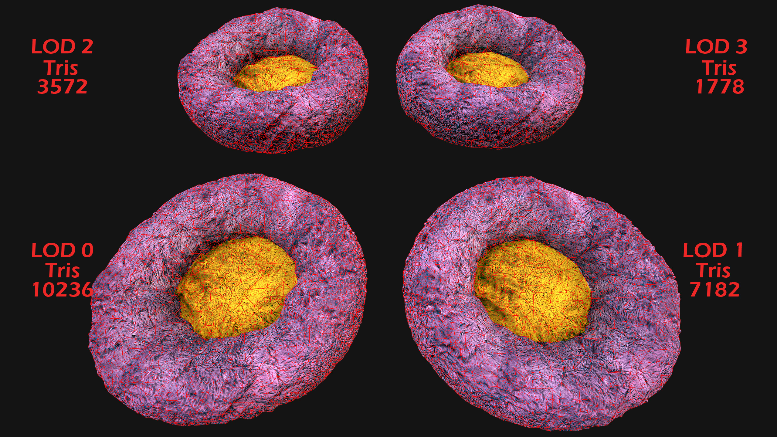 Bed for Animals Dog Cat Rodent Hamster Rat Pet Set Low-poly 3D model_8