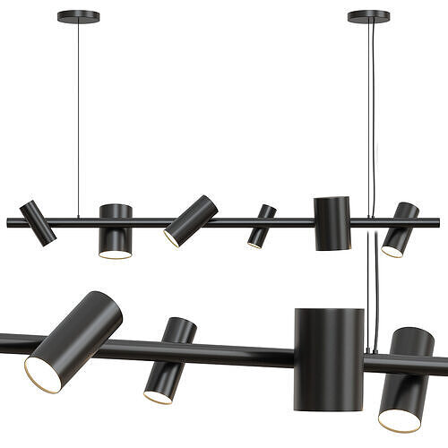 CAN CAN Chandelier by GHIDINI1961 Low-poly 3D model
