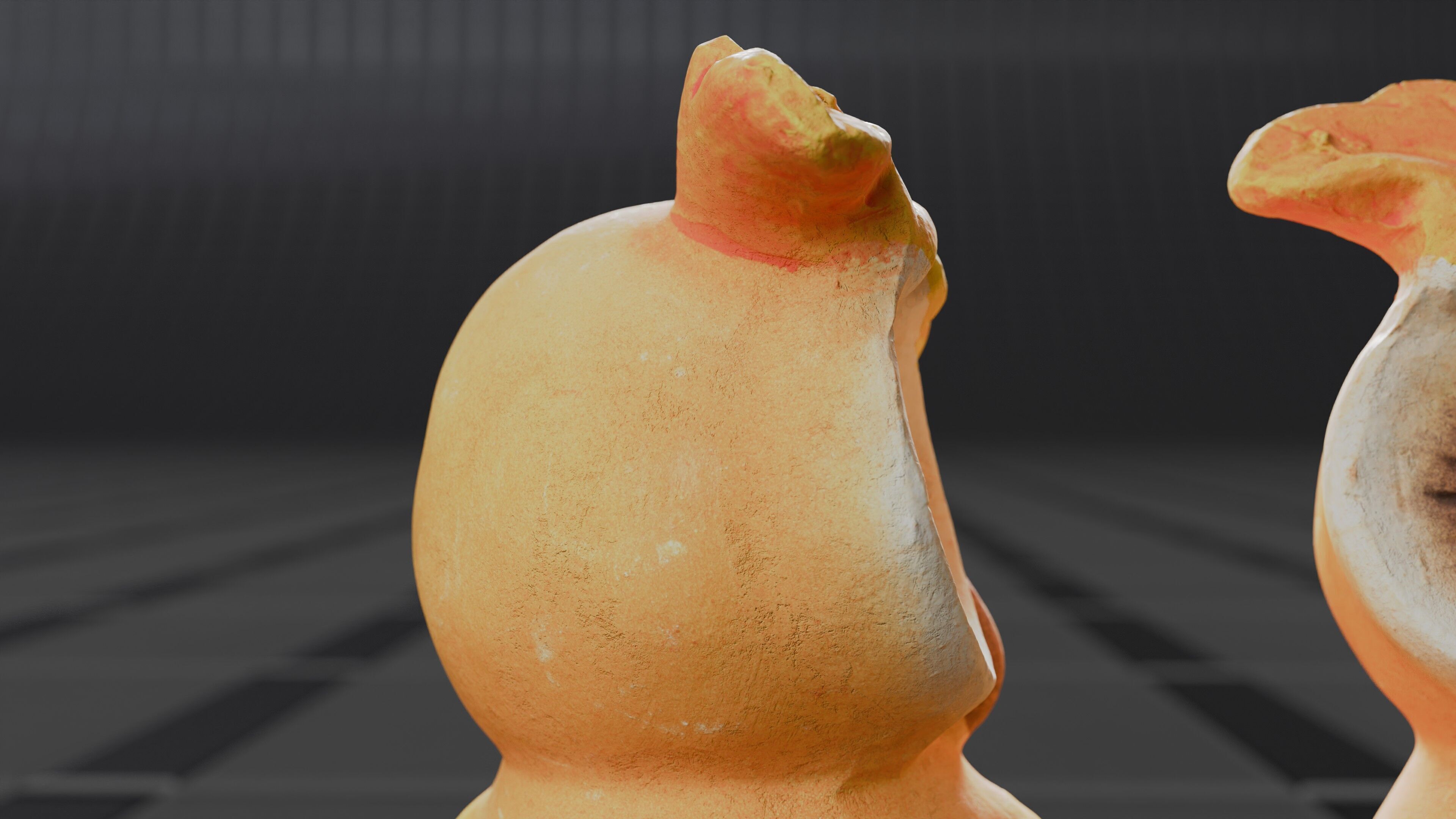 Photoscan of a small owl statue - Highpoly 3D model_14