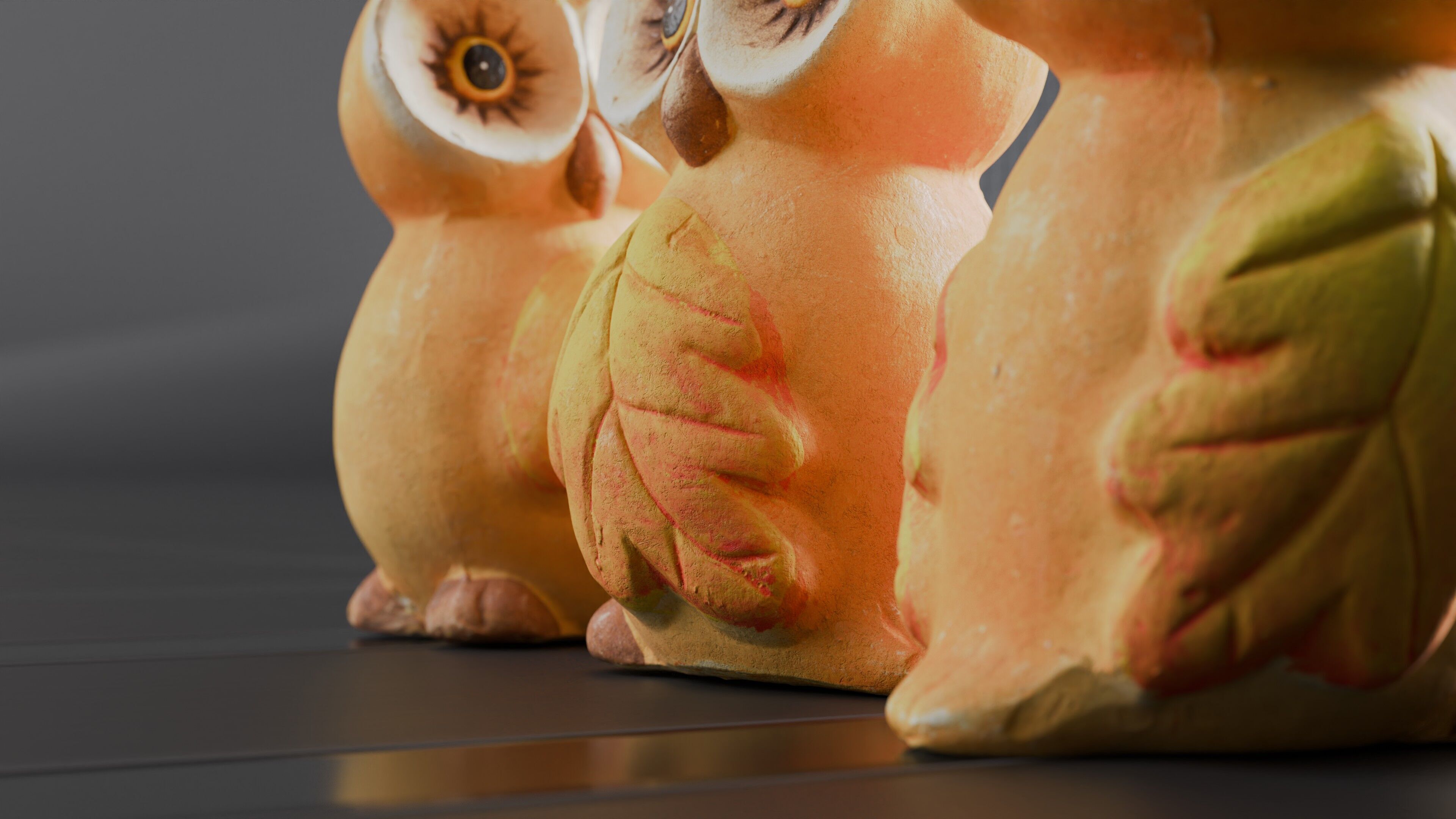 Photoscan of a small owl statue - Highpoly 3D model_6