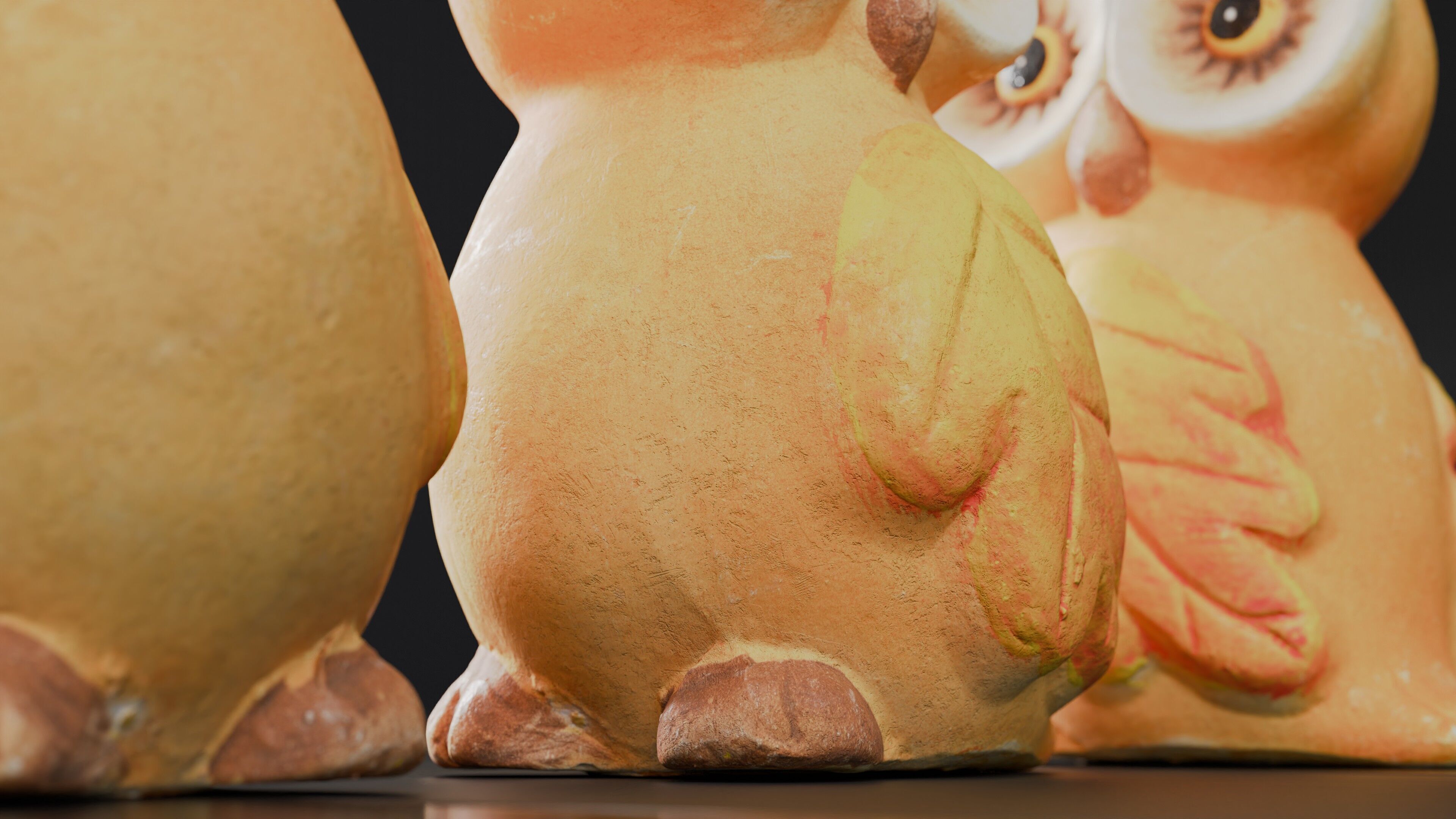 Photoscan of a small owl statue - Highpoly 3D model_12