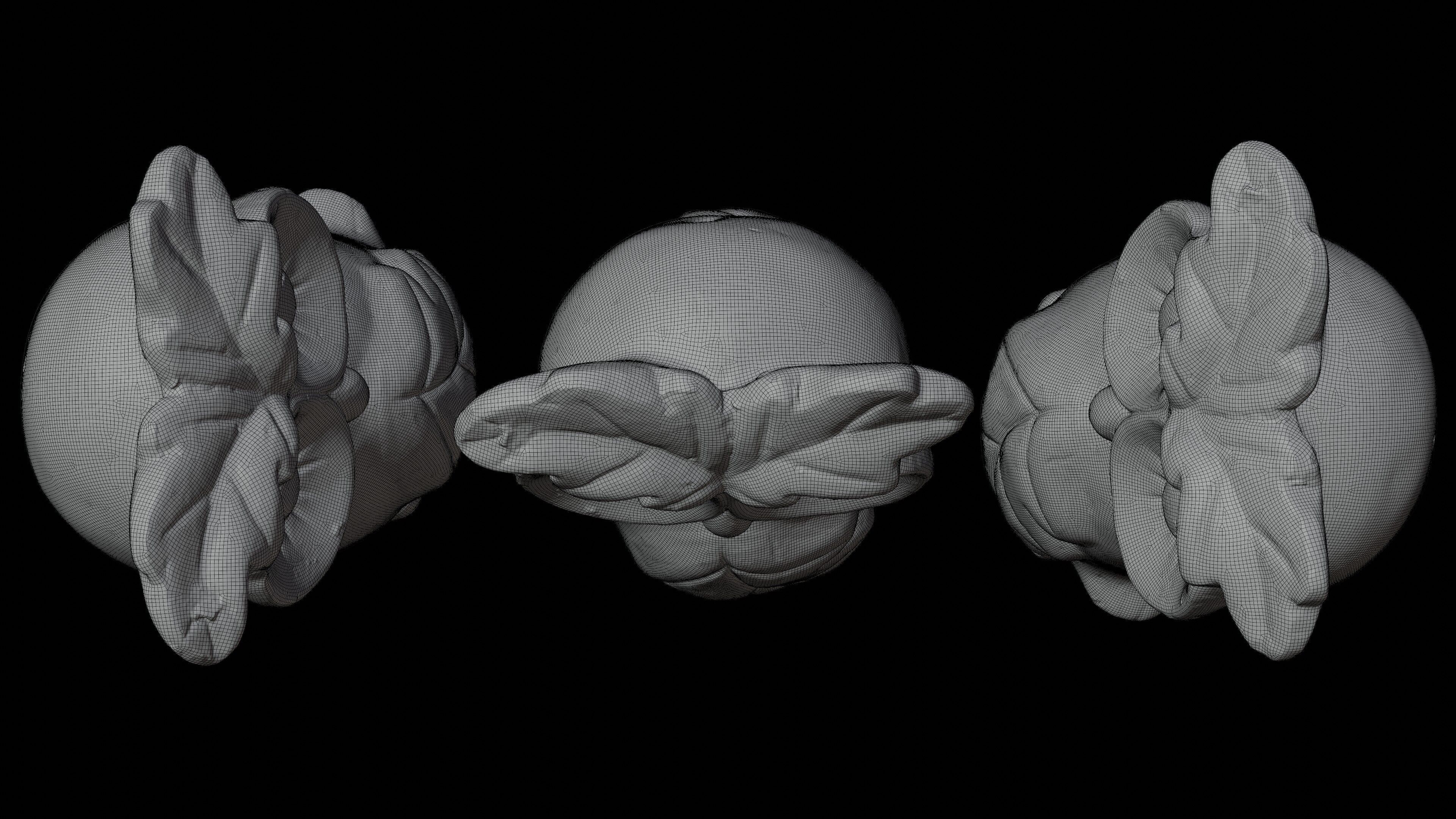 Photoscan of a small owl statue - Highpoly 3D model_5