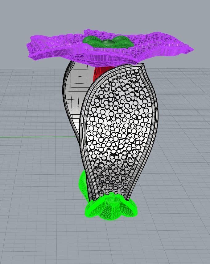 gold silver ring 3D print model_1