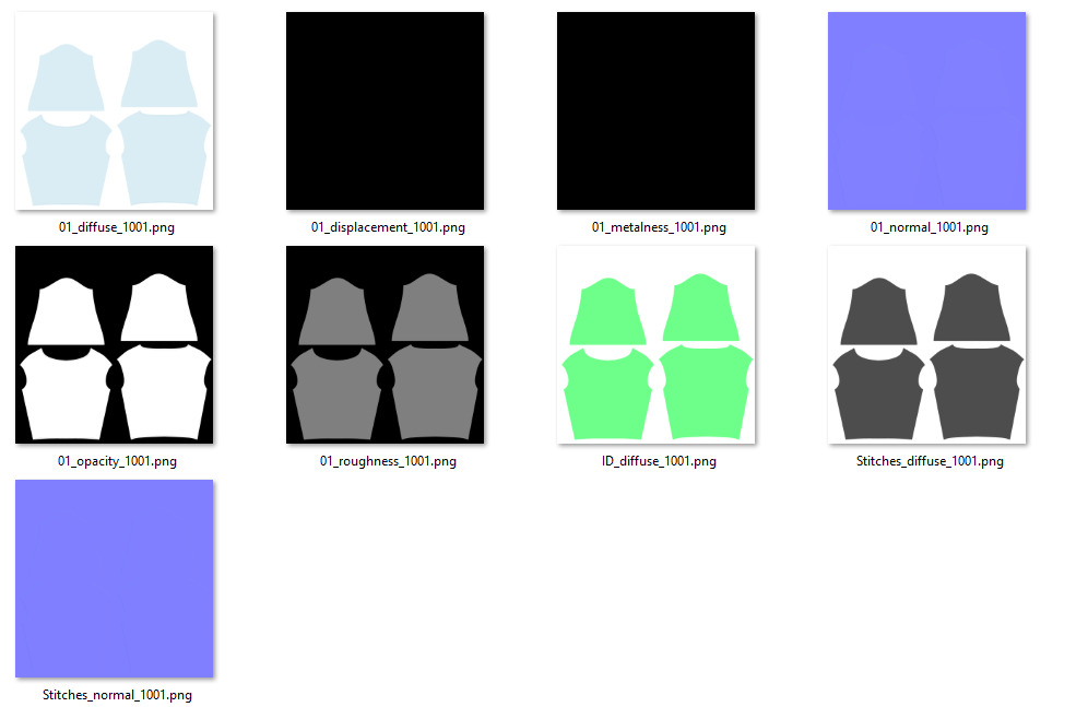 Female Shirring Blouse 3D model_2