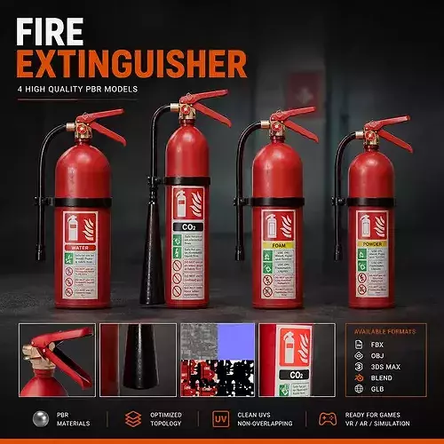 Fire Extinguisher Pack - 4 Types