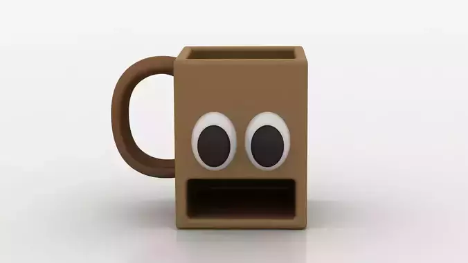 BROWN CUP TOY 3D PRINTABLE MODEL