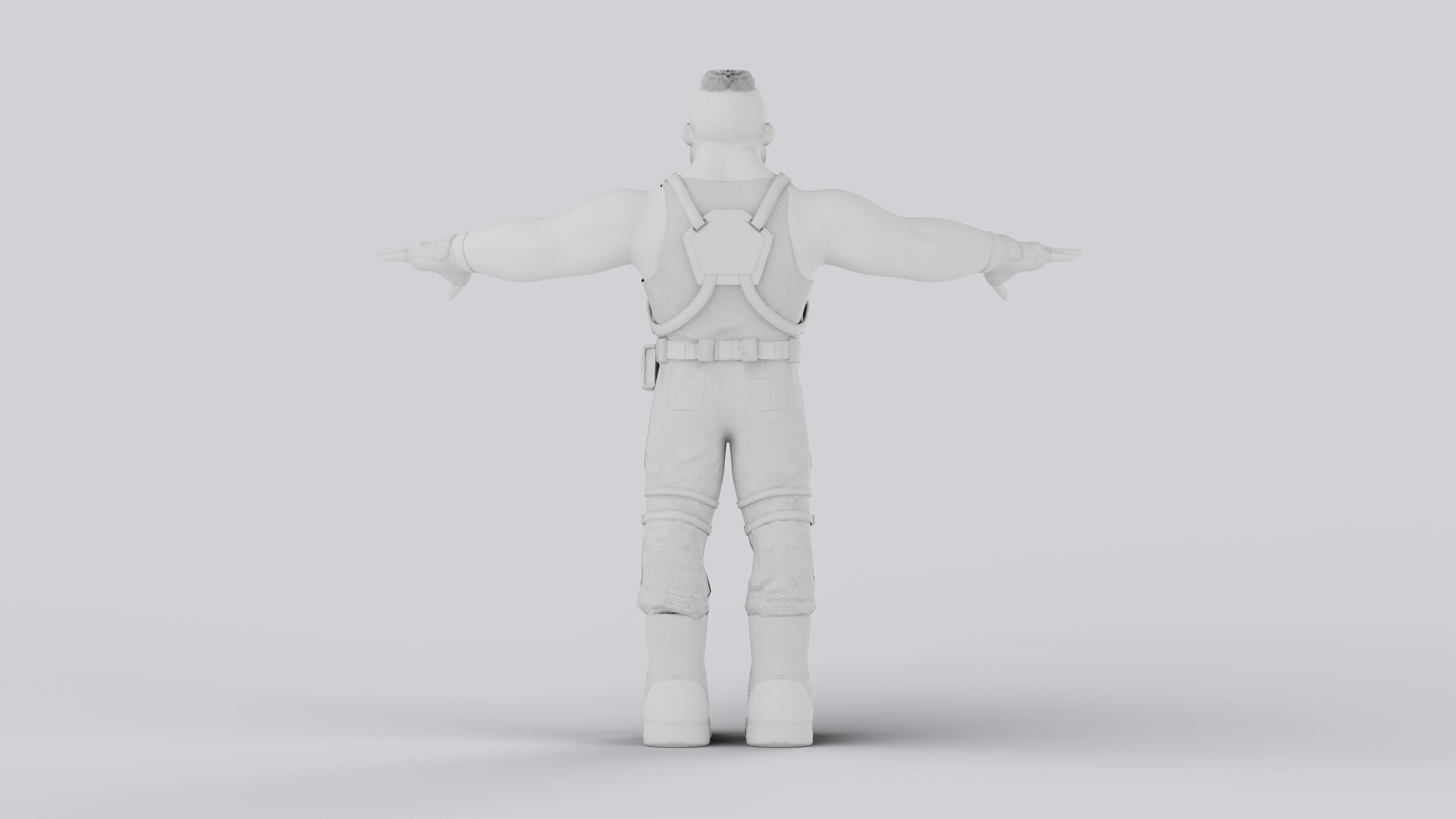 Adventure Character Fully Rigged Game Ready 3D model_6