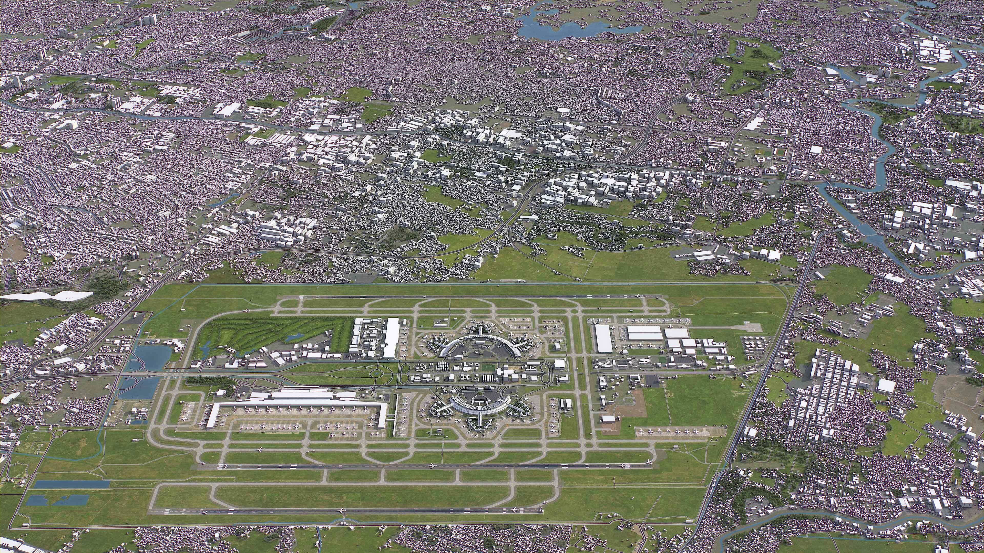 Tangerang - 3D City Model Low-poly 3D model_6