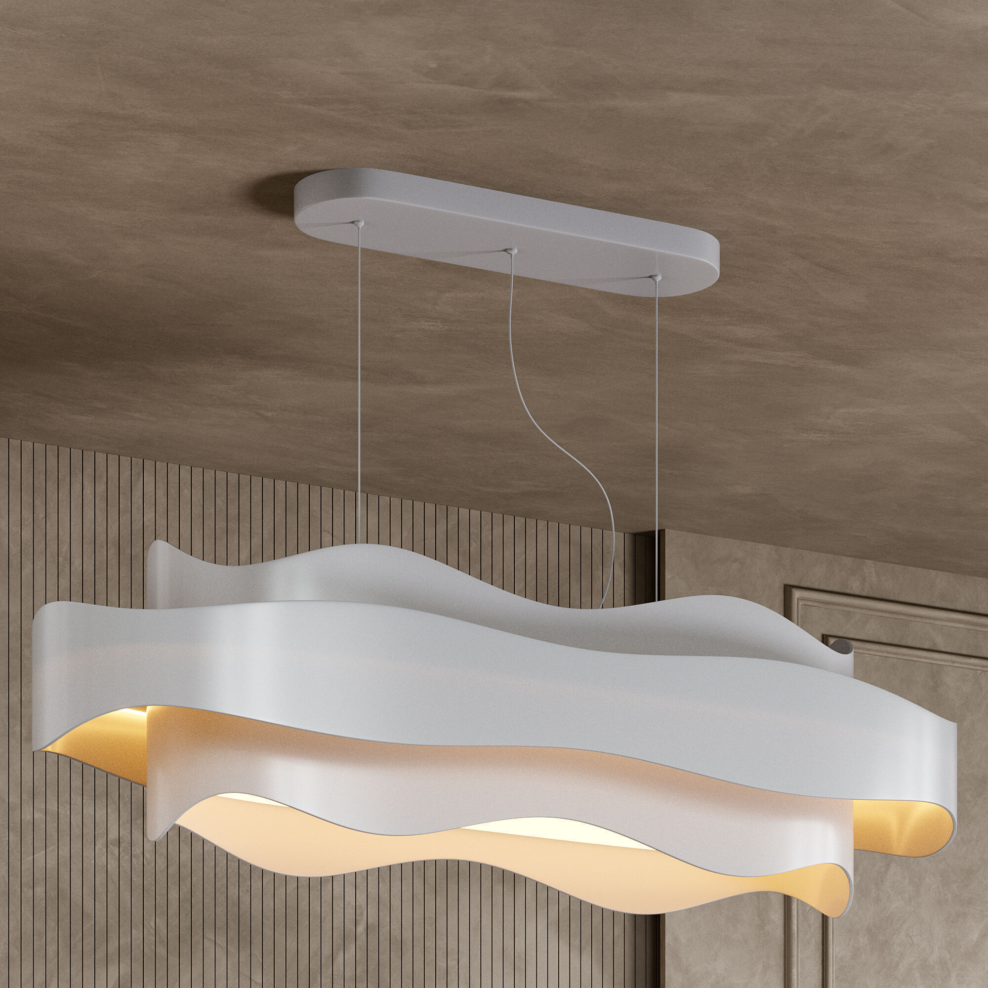 Bella Pendant Light 3 Style Chandelier by Lassola Low-poly 3D model_1