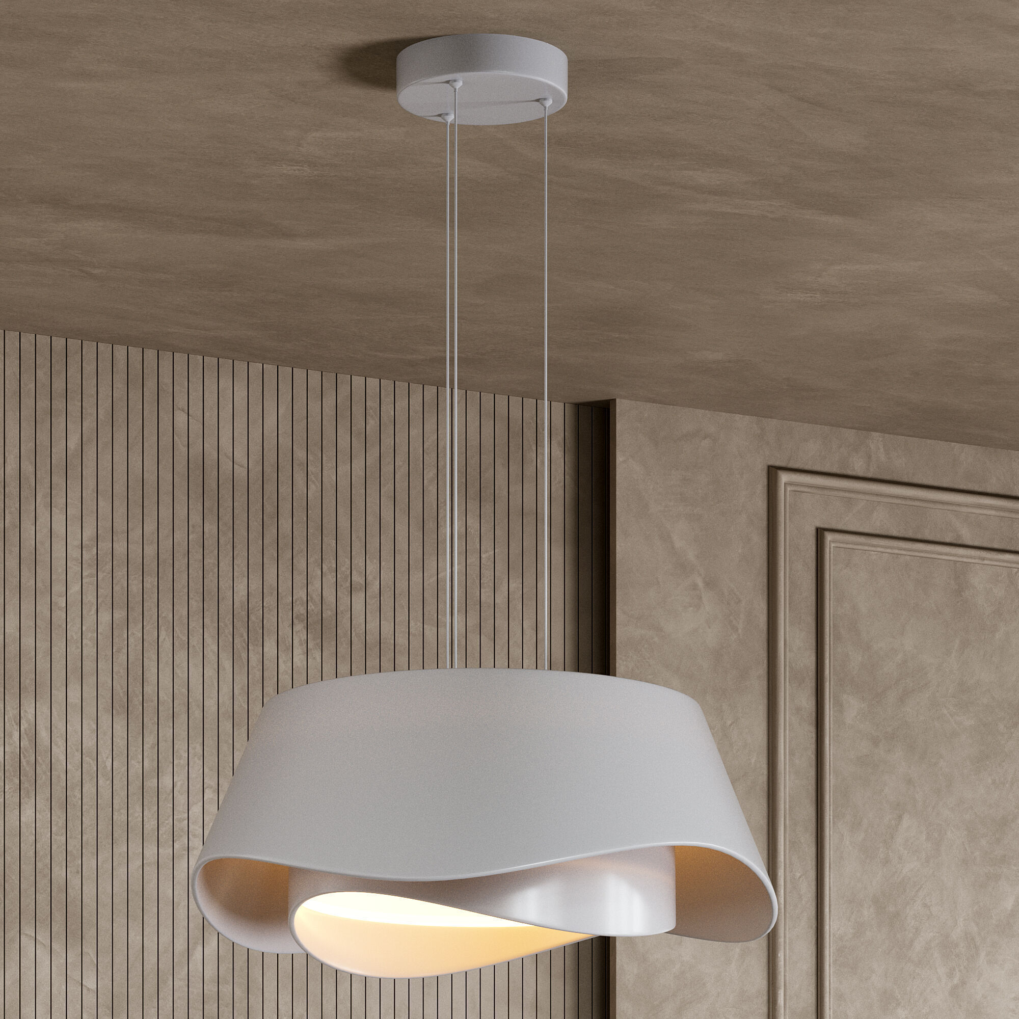Bella Pendant Light 3 Style Chandelier by Lassola Low-poly 3D model_3