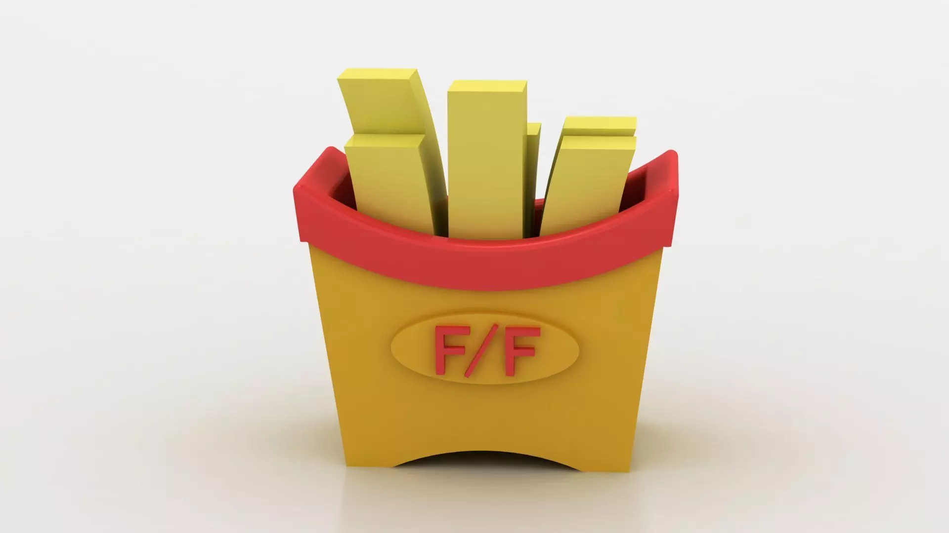 FRENCH FRIES TOY 3D PRINTABLE MODEL 3D print model_0