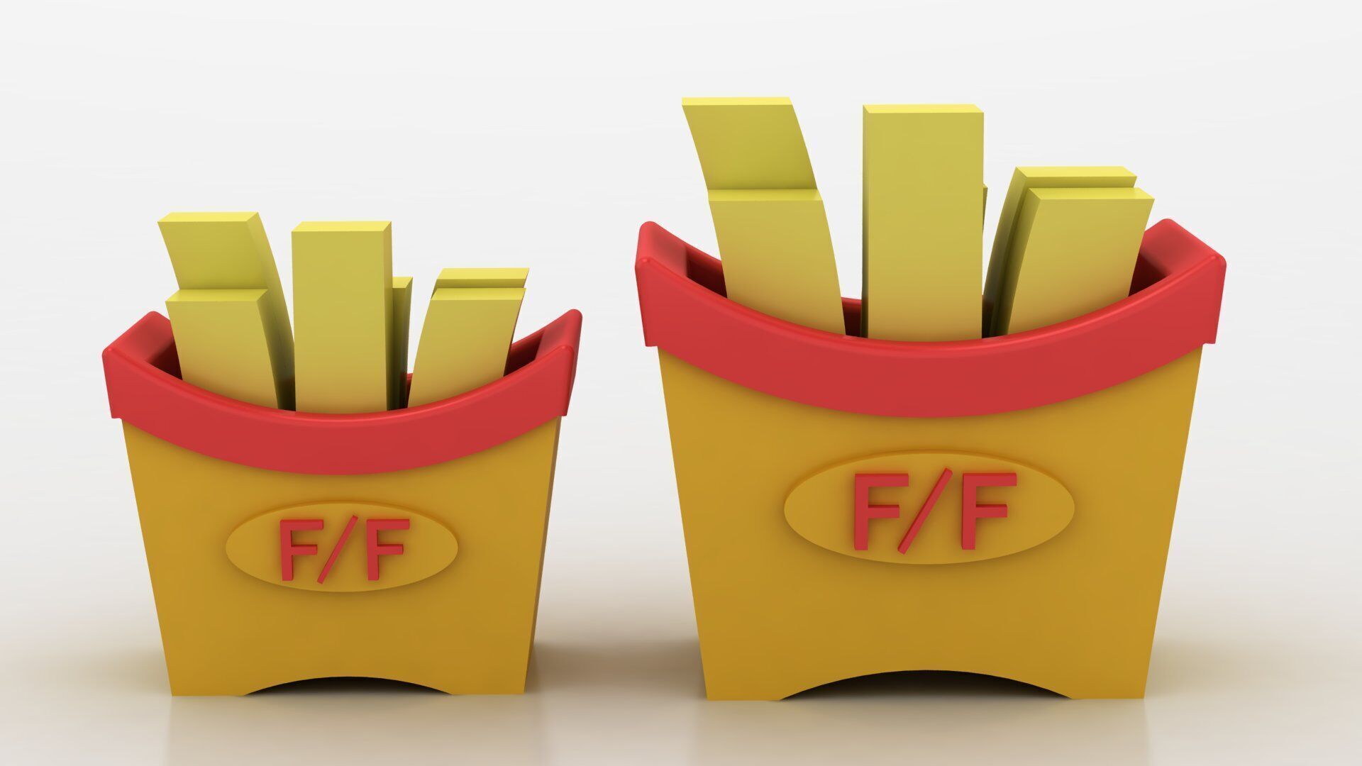 FRENCH FRIES TOY 3D PRINTABLE MODEL 3D print model_1