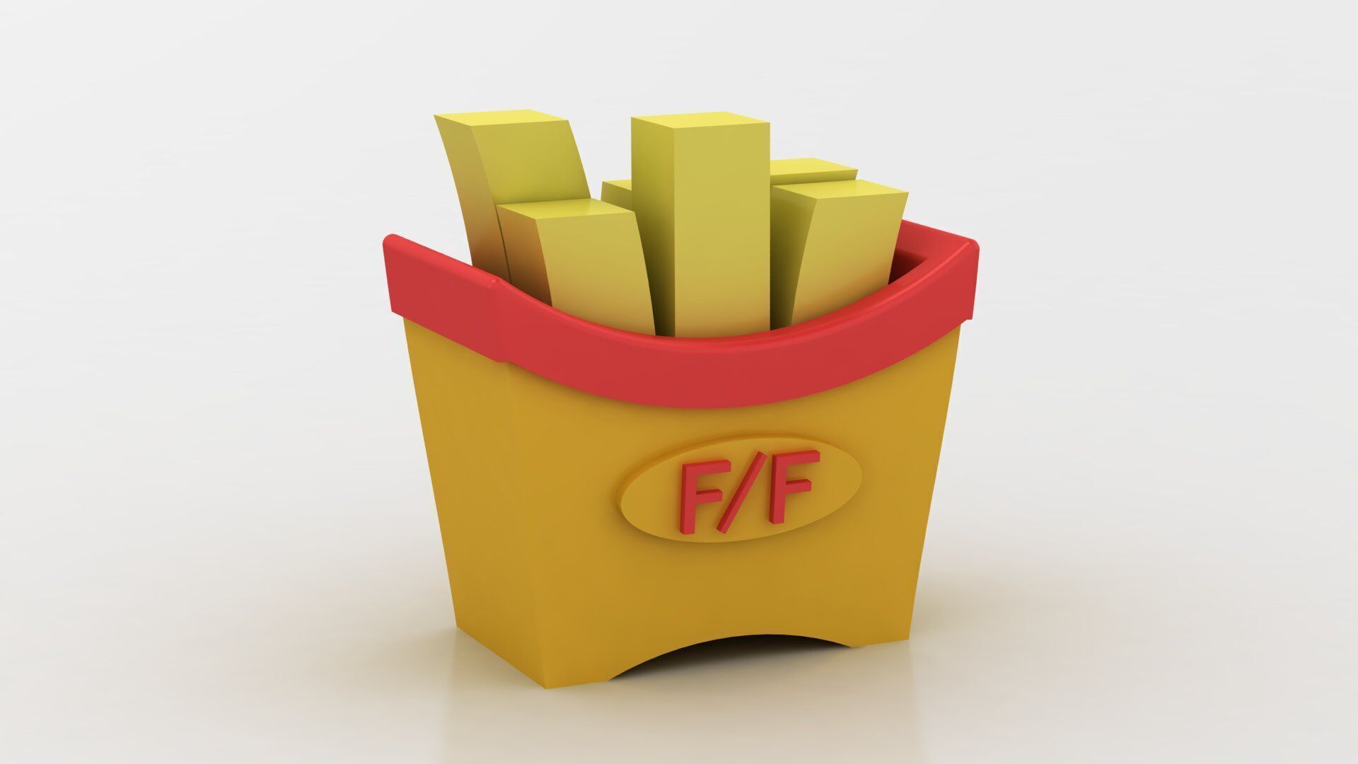 FRENCH FRIES TOY 3D PRINTABLE MODEL 3D print model_3