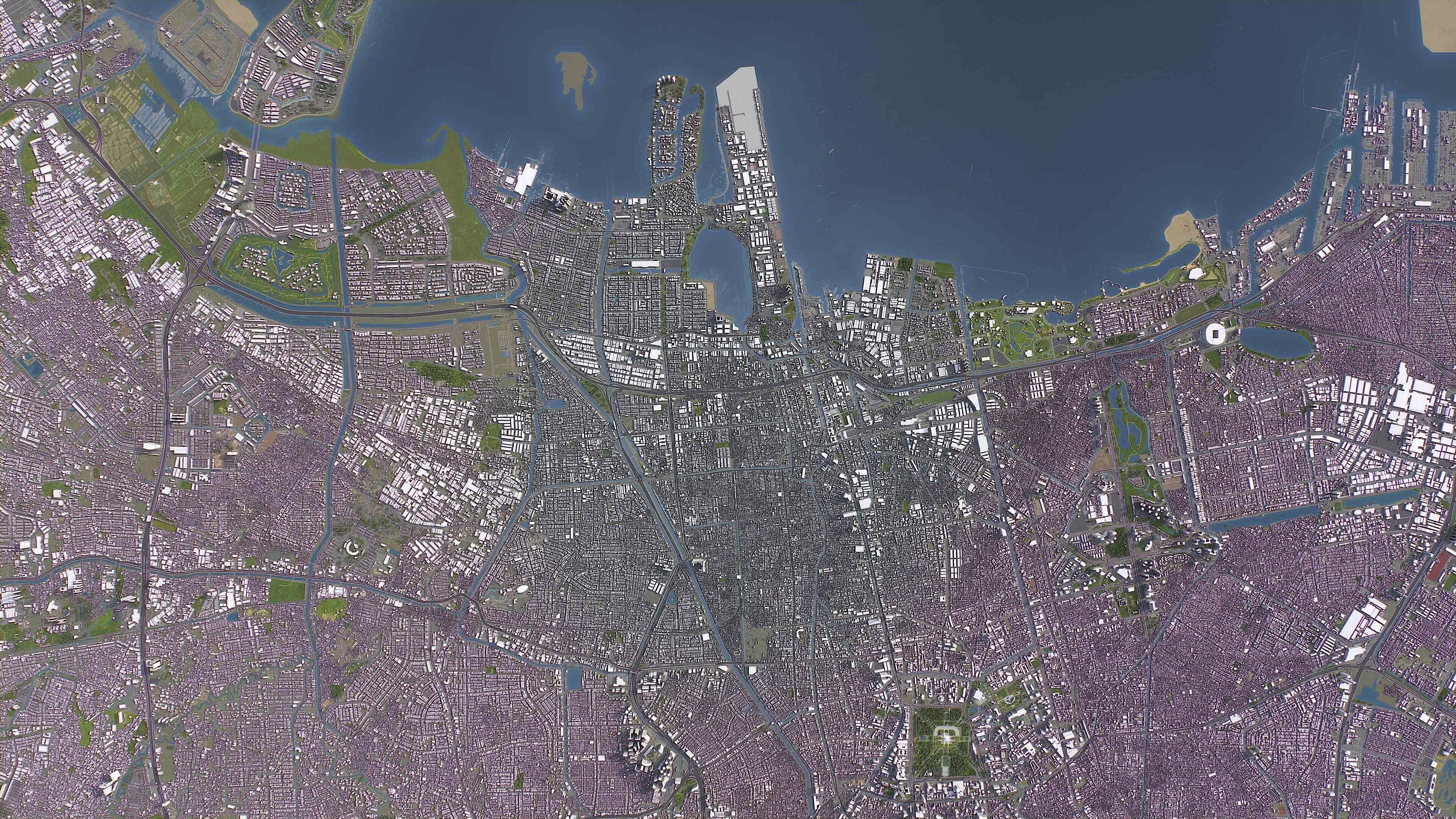 Jakarta Utara - 3D City Model Low-poly 3D model_11