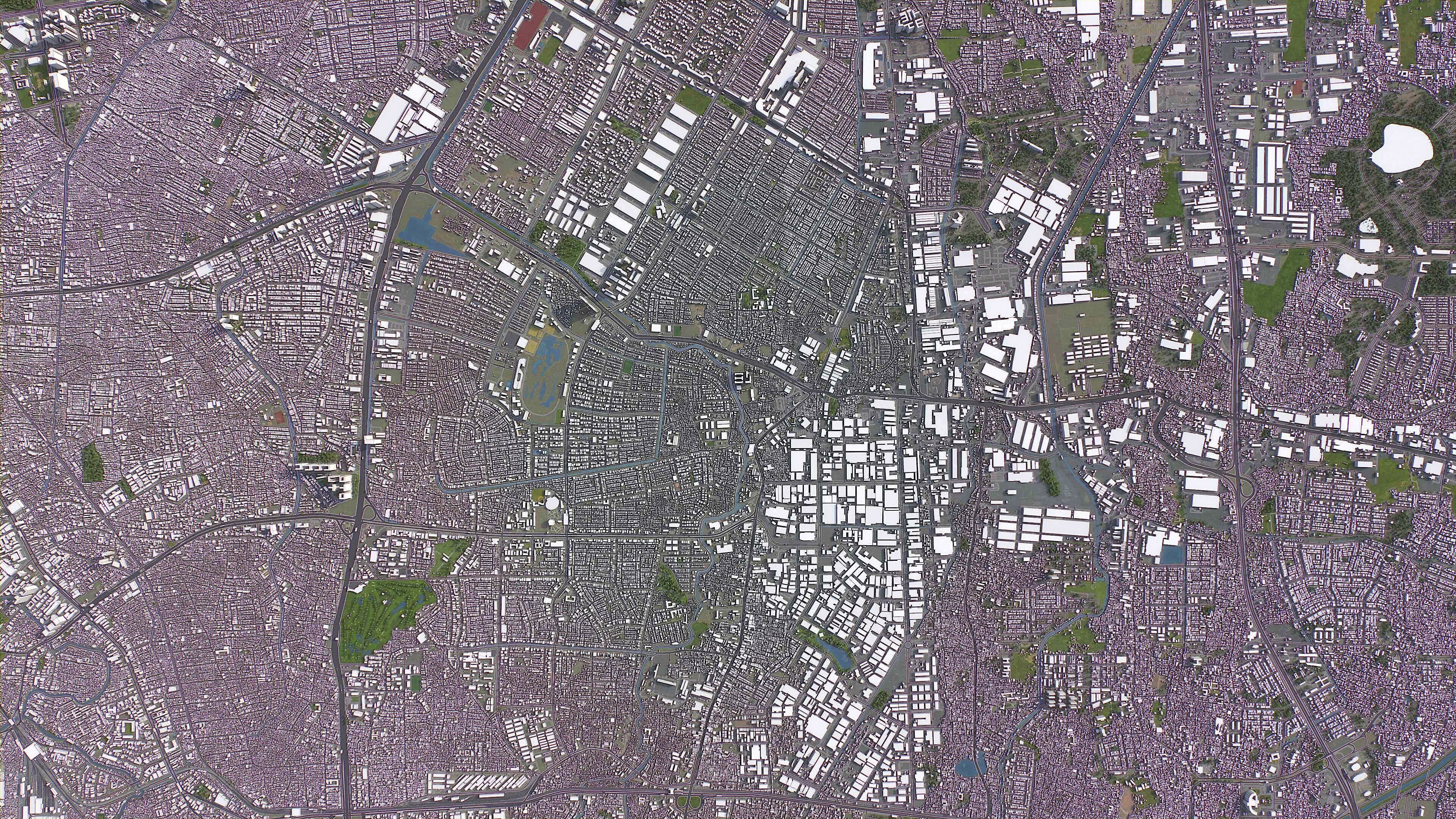 Jakarta Timur - 3D City Model Low-poly 3D model_8