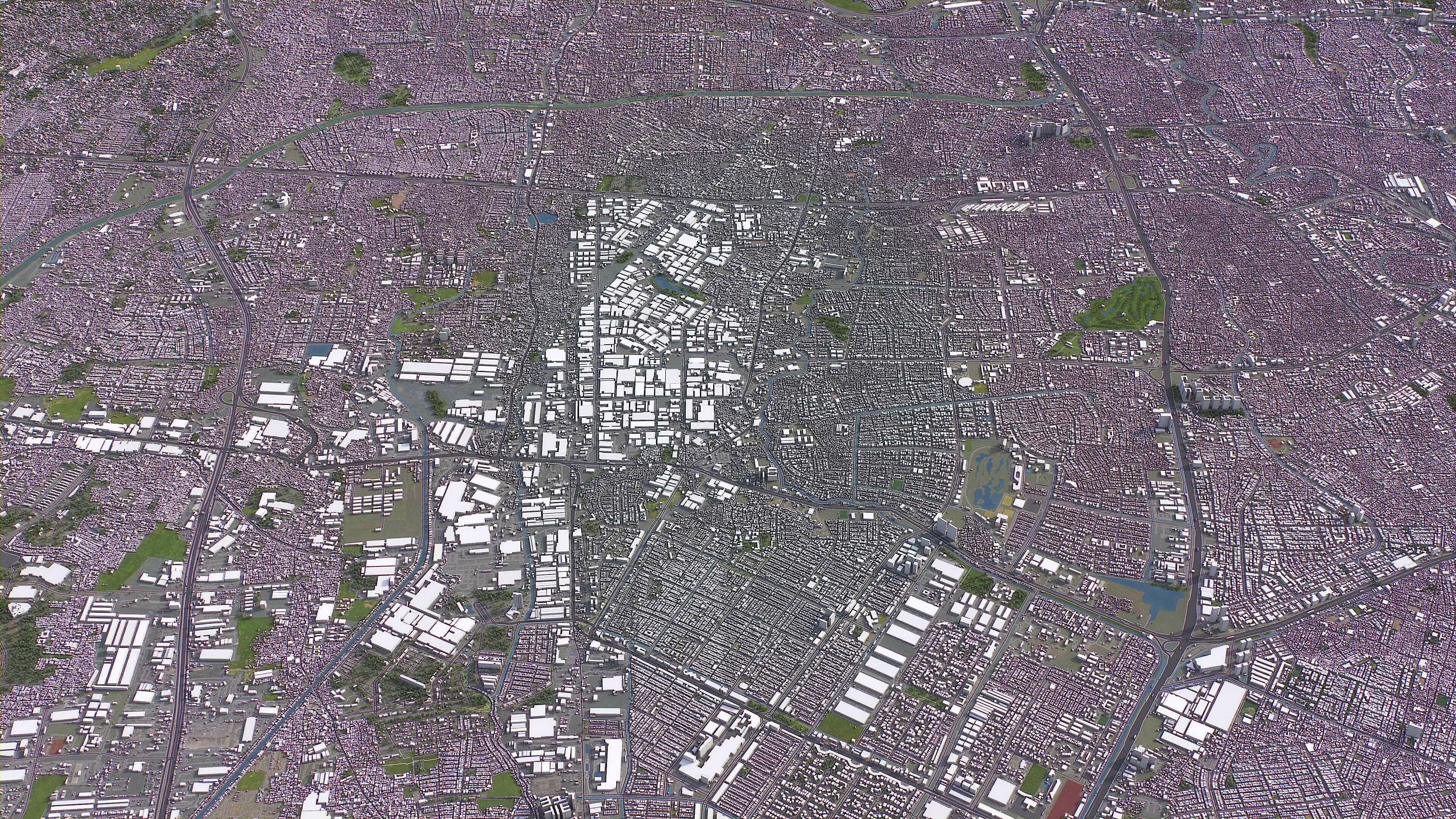 Jakarta Timur - 3D City Model Low-poly 3D model_5