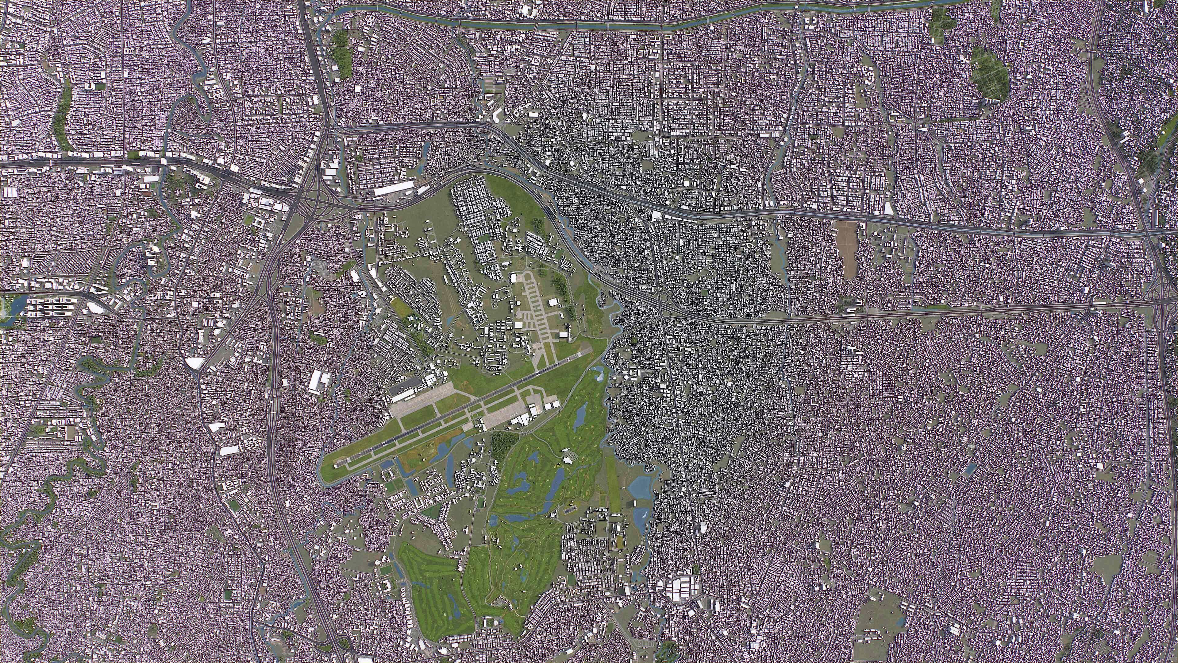 Jakarta Timur - 3D City Model Low-poly 3D model_9