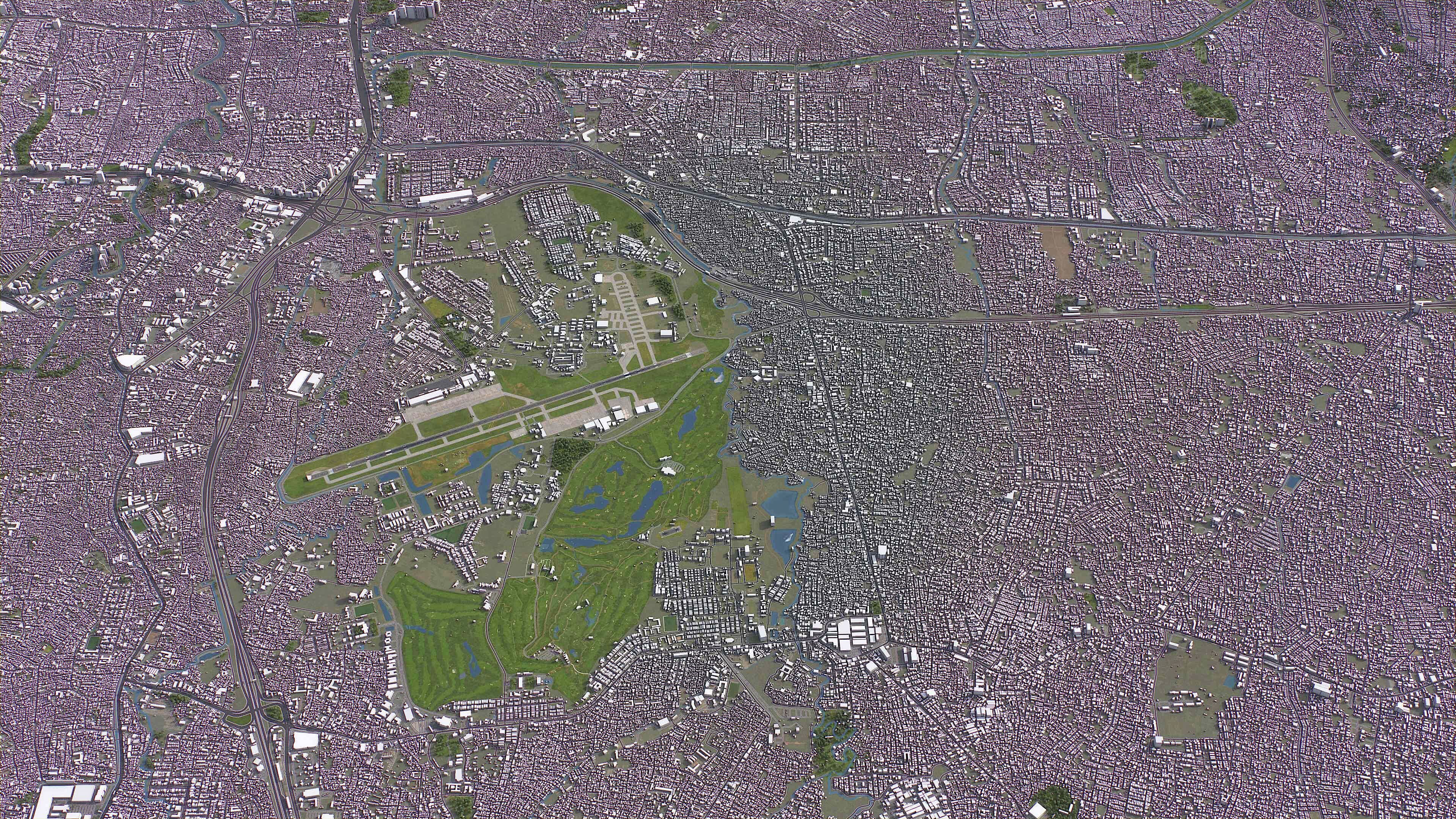 Jakarta Timur - 3D City Model Low-poly 3D model_2