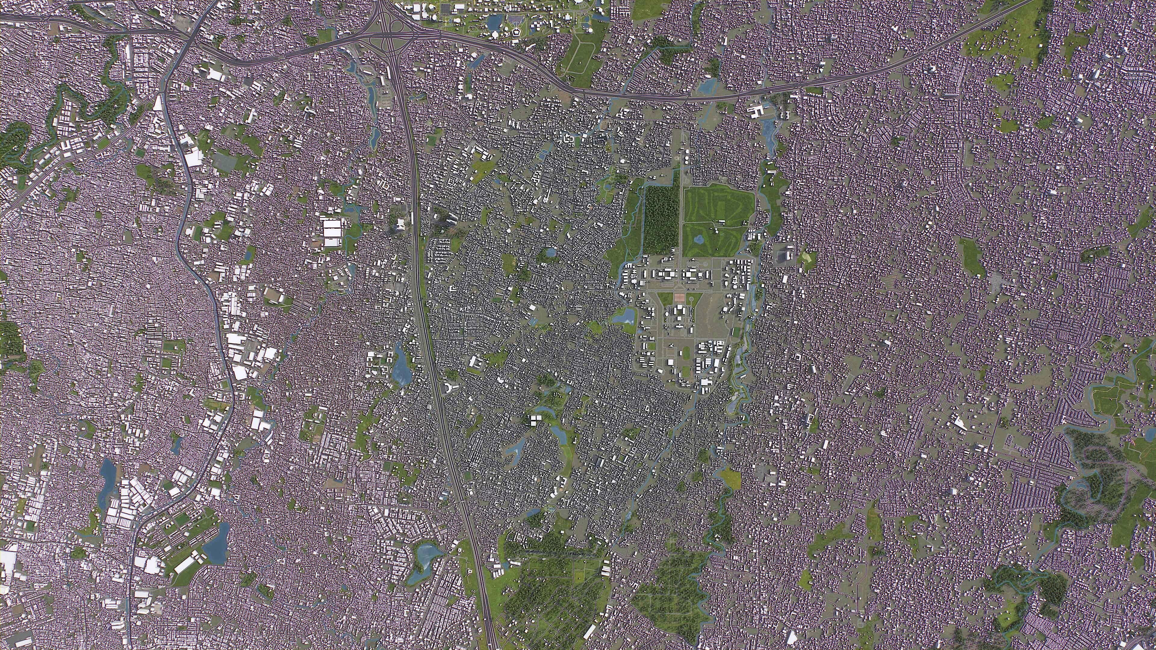 Jakarta Timur - 3D City Model Low-poly 3D model_10